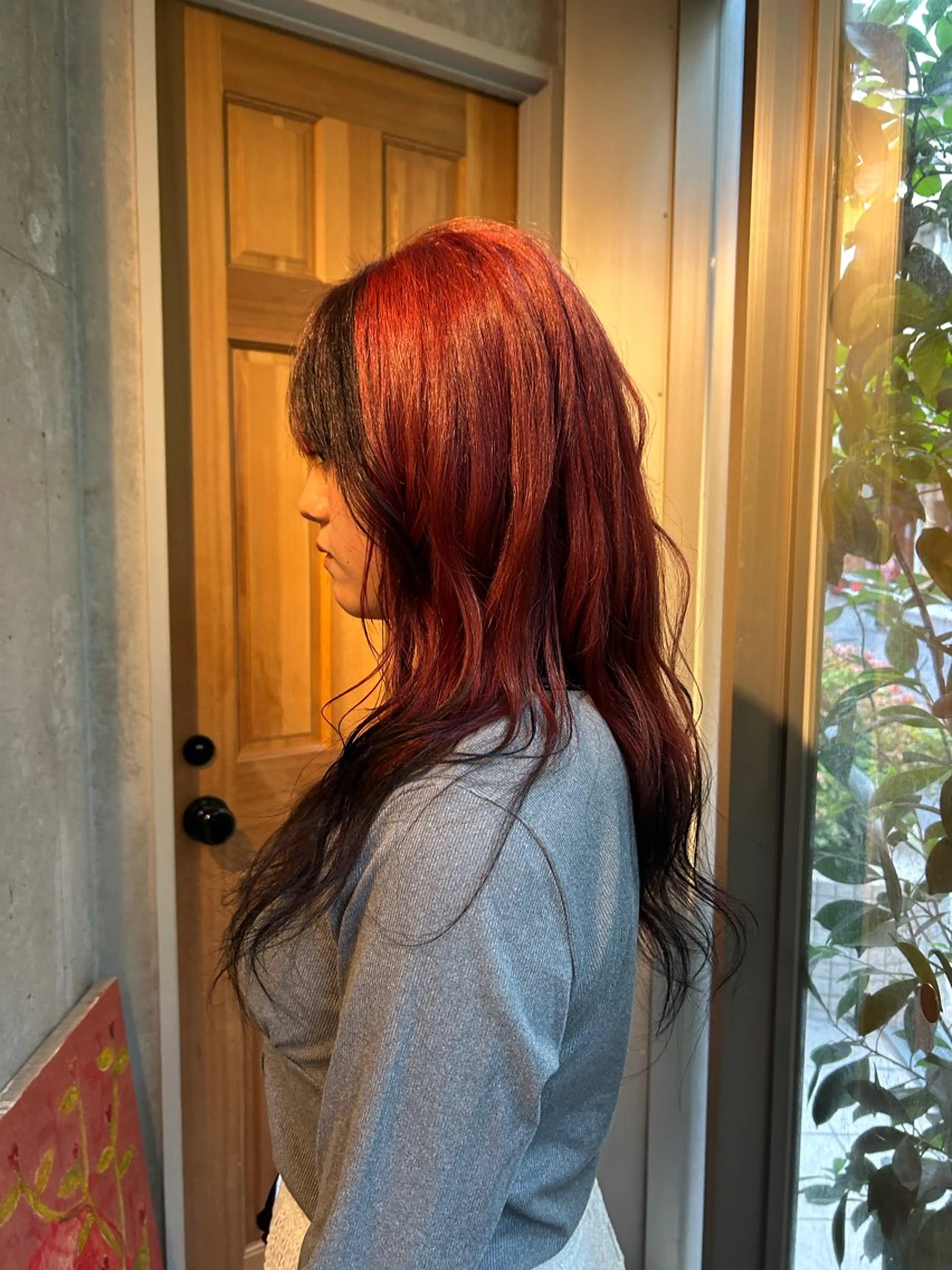 カラー 植田 瑠菜のヘアスタイル