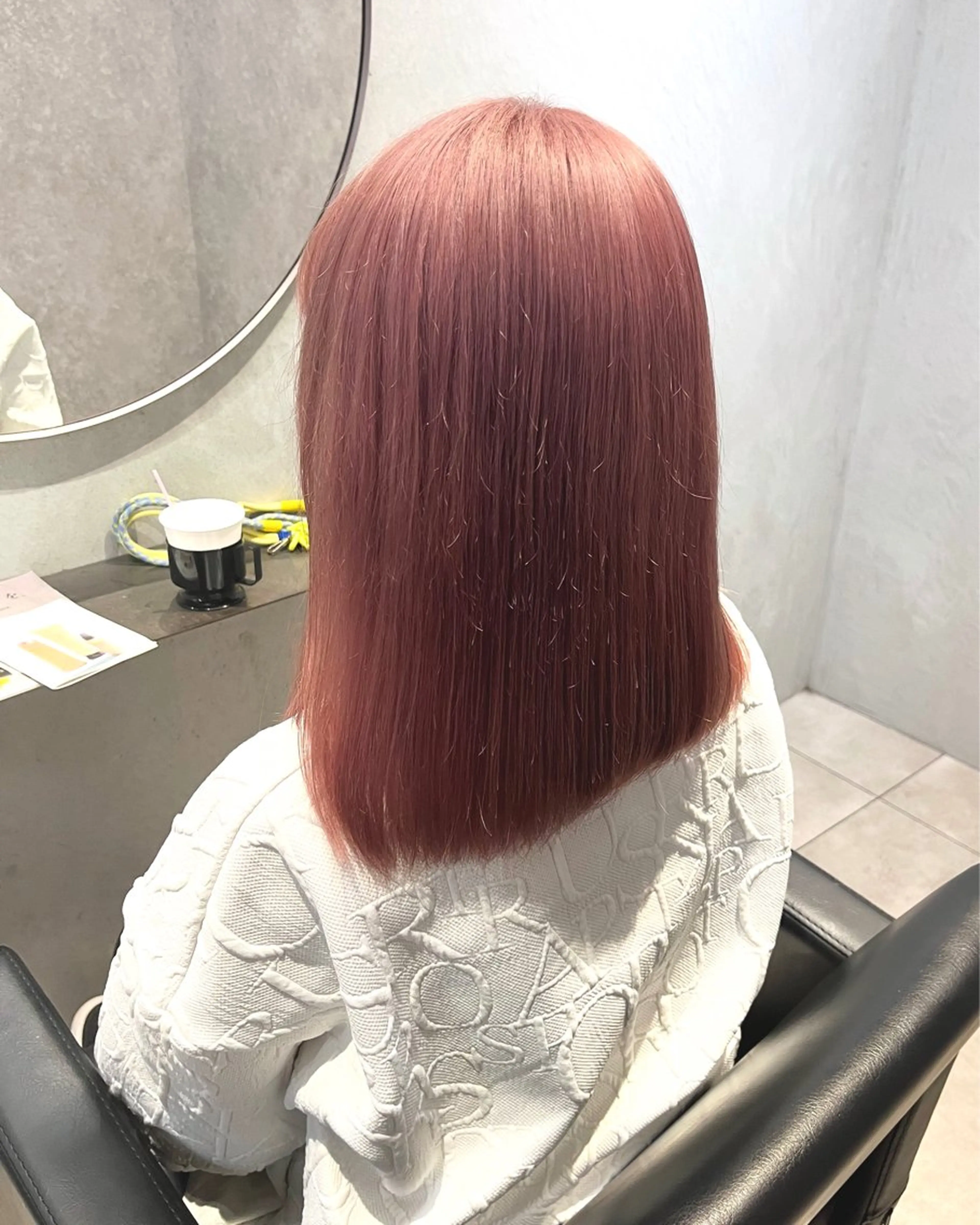 ミディアム カラー 暖色ハイトーン特化 🥇Mioのヘアスタイル