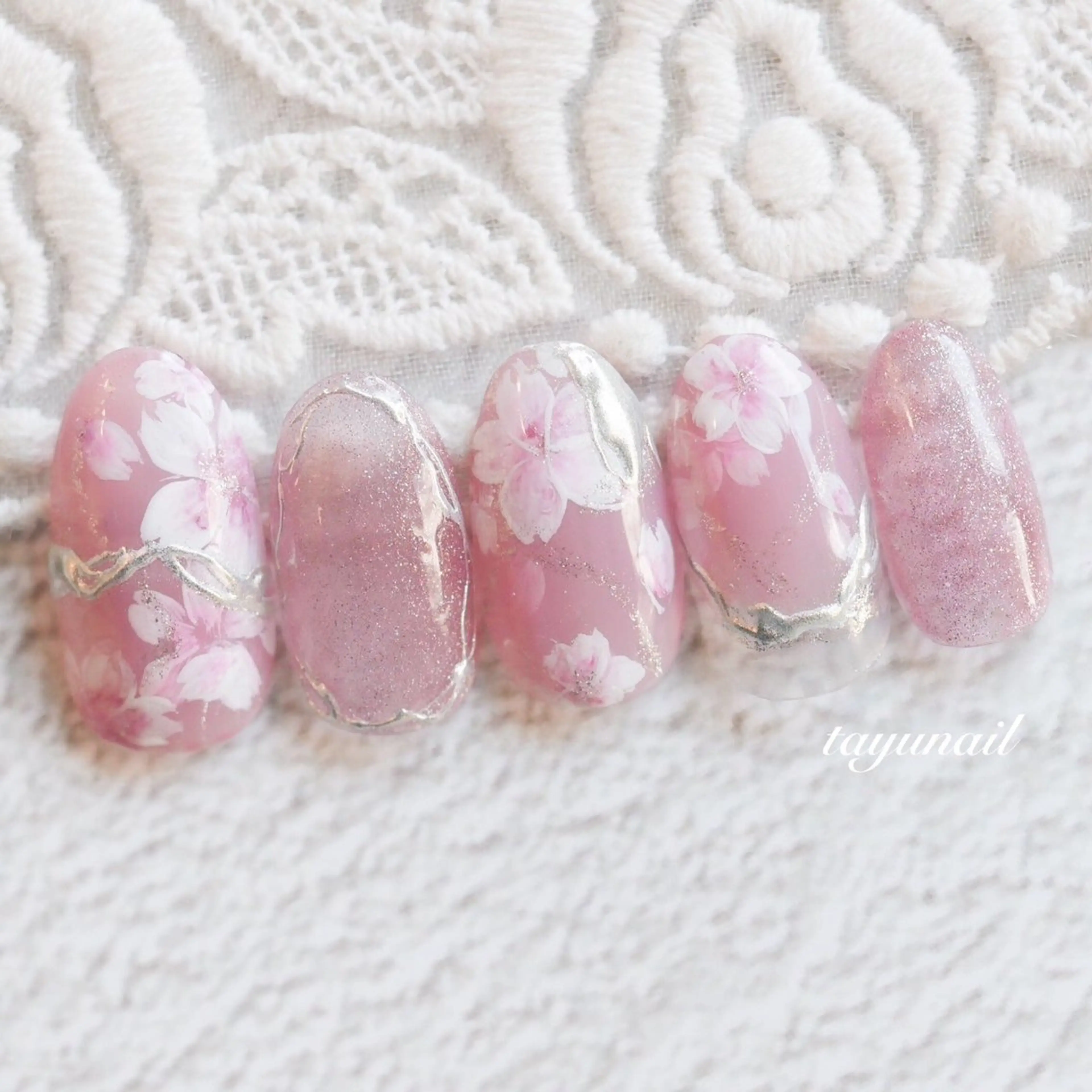 ネイル アートネイル ジェルネイル パラジェル ネイルサロン・ネイルスクール　たゆnail所属・ネイルサロン 【たゆnail】のネイルデザイン