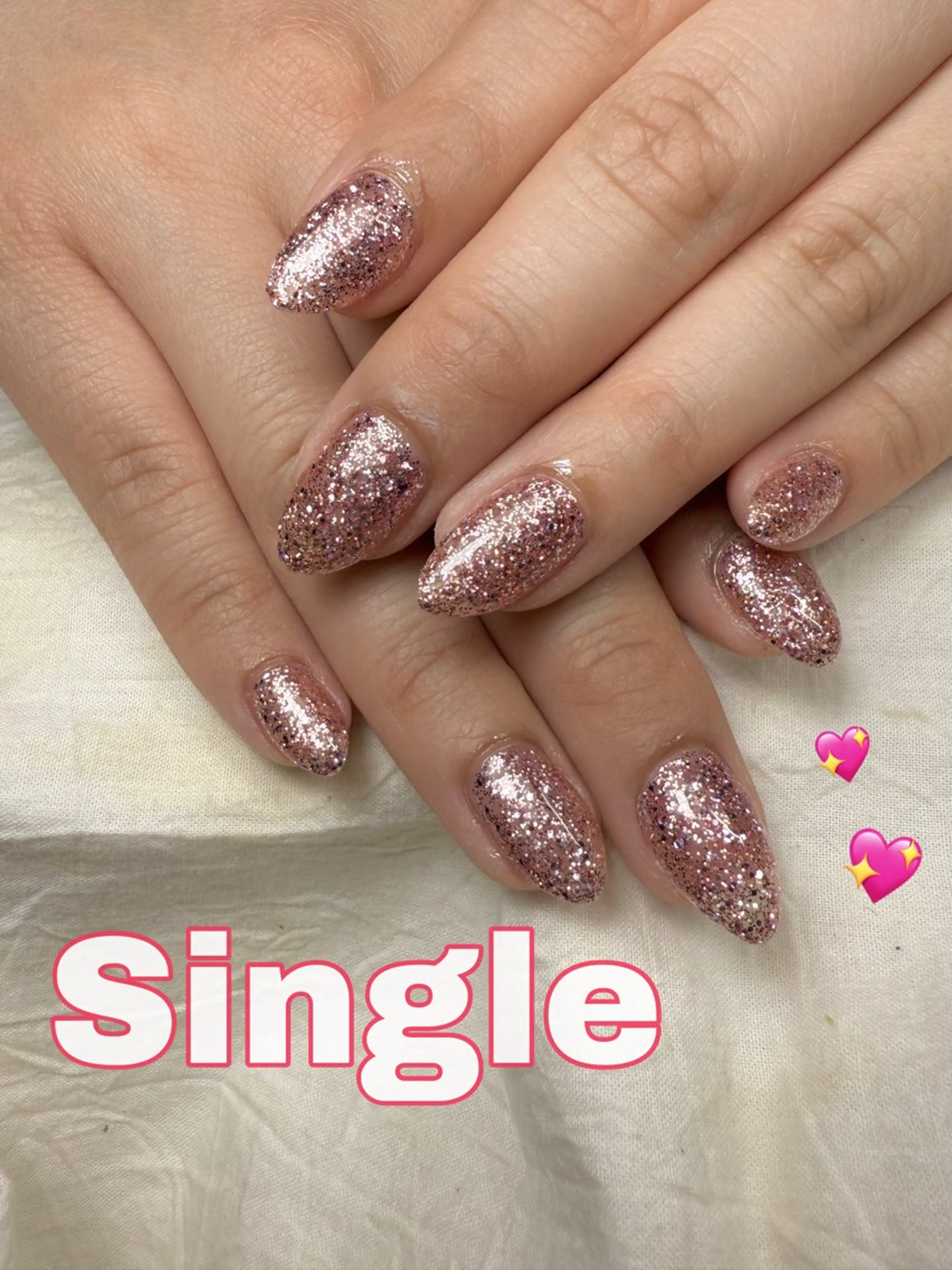 ネイル ラメ(グリッター) ワンカラーネイル lol's所属・lol's na2のネイルデザイン