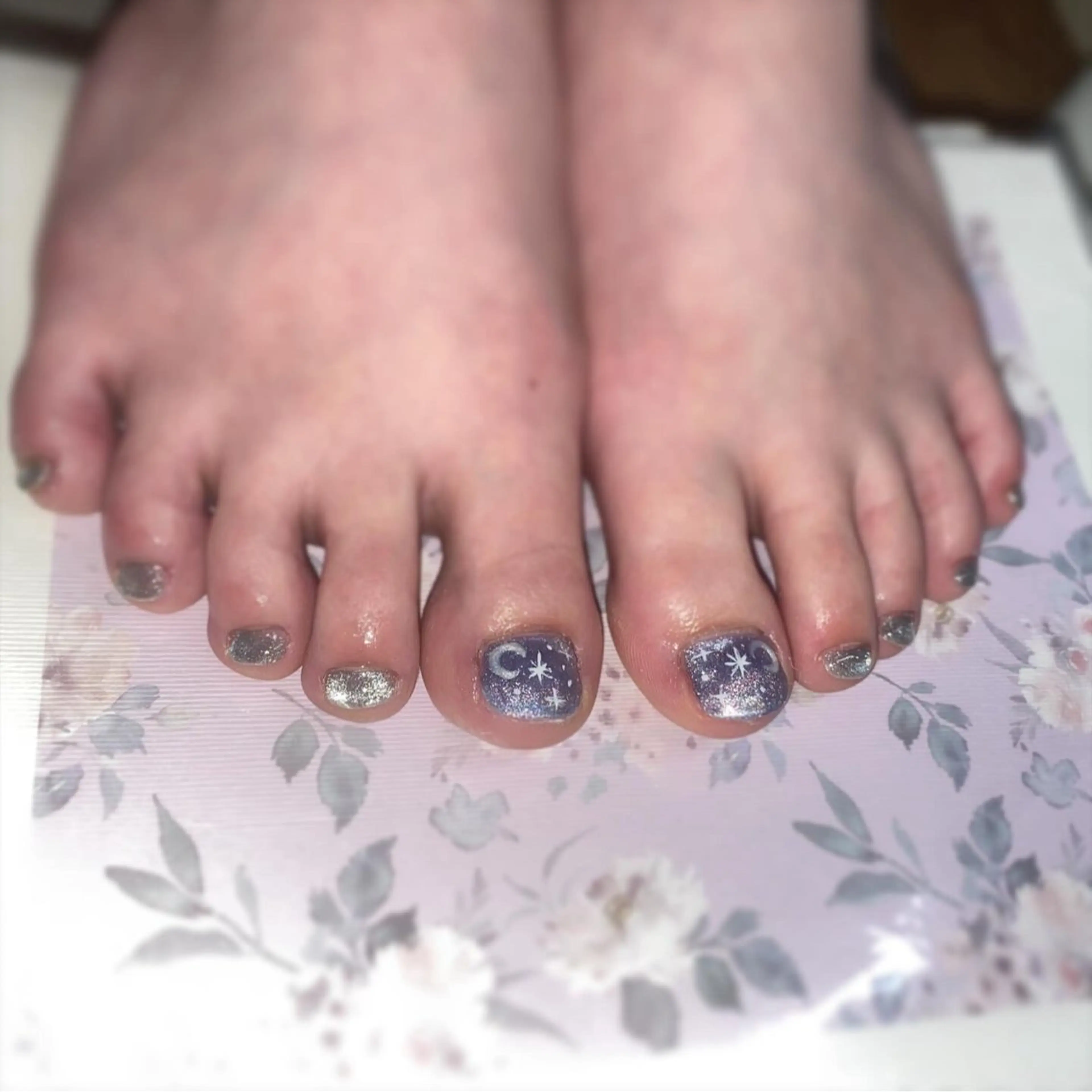 フットネイル親指アートの写真