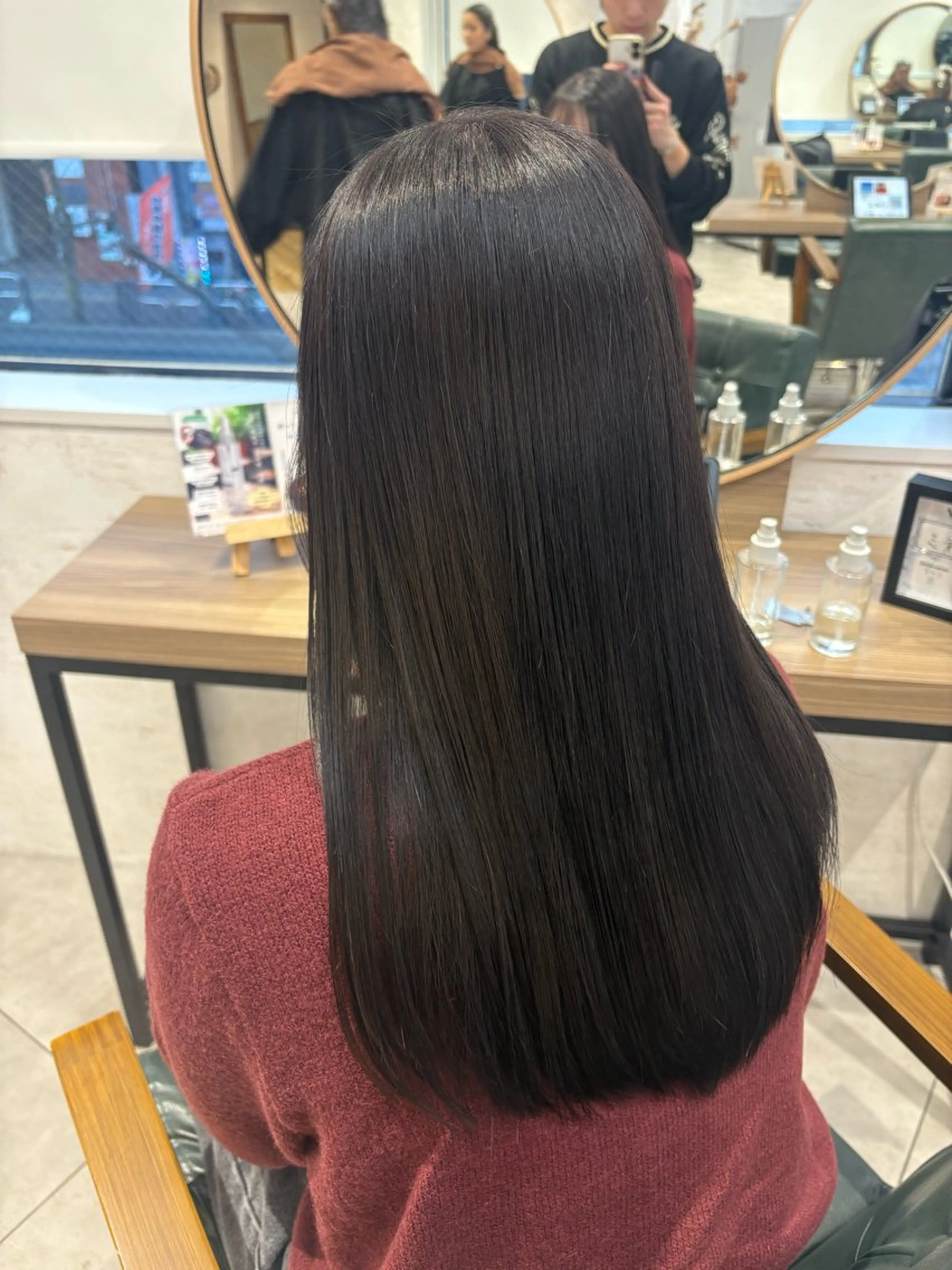 セミロング カット ヘアカラー 暗髪／透明感カラー ／⭐️hyuga⭐️のヘアスタイル