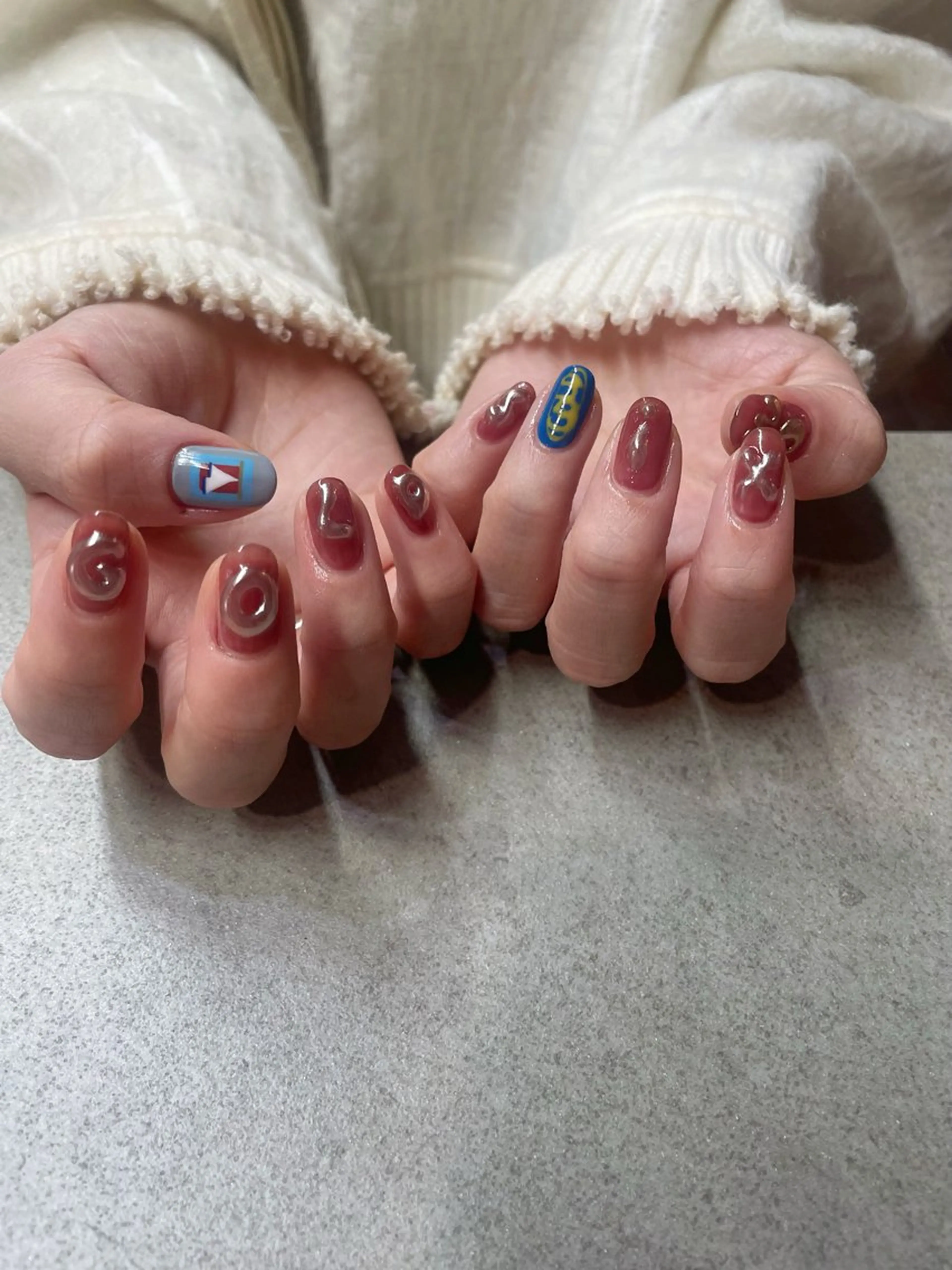 ネイル ぷっくりネイル ハンドネイル F room 表参道のネイルデザイン