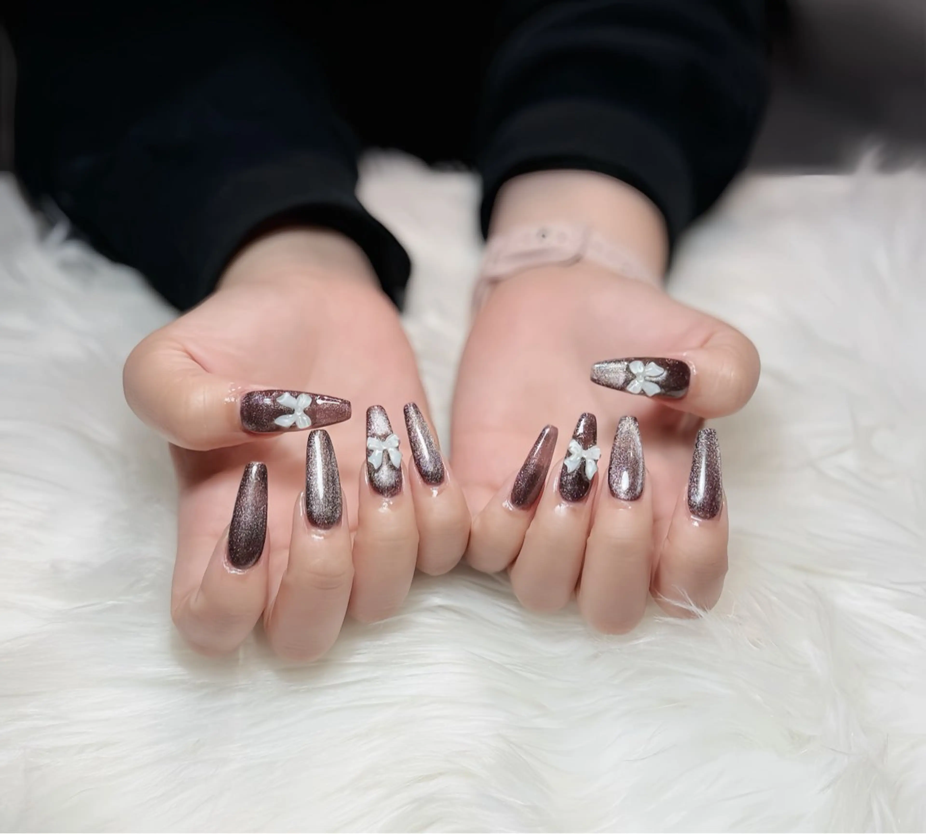 ネイル オーロラネイル チークネイル フットネイル フレンチネイル ジェルネイル ハンドネイル Nichi Nails❤️のネイルデザイン
