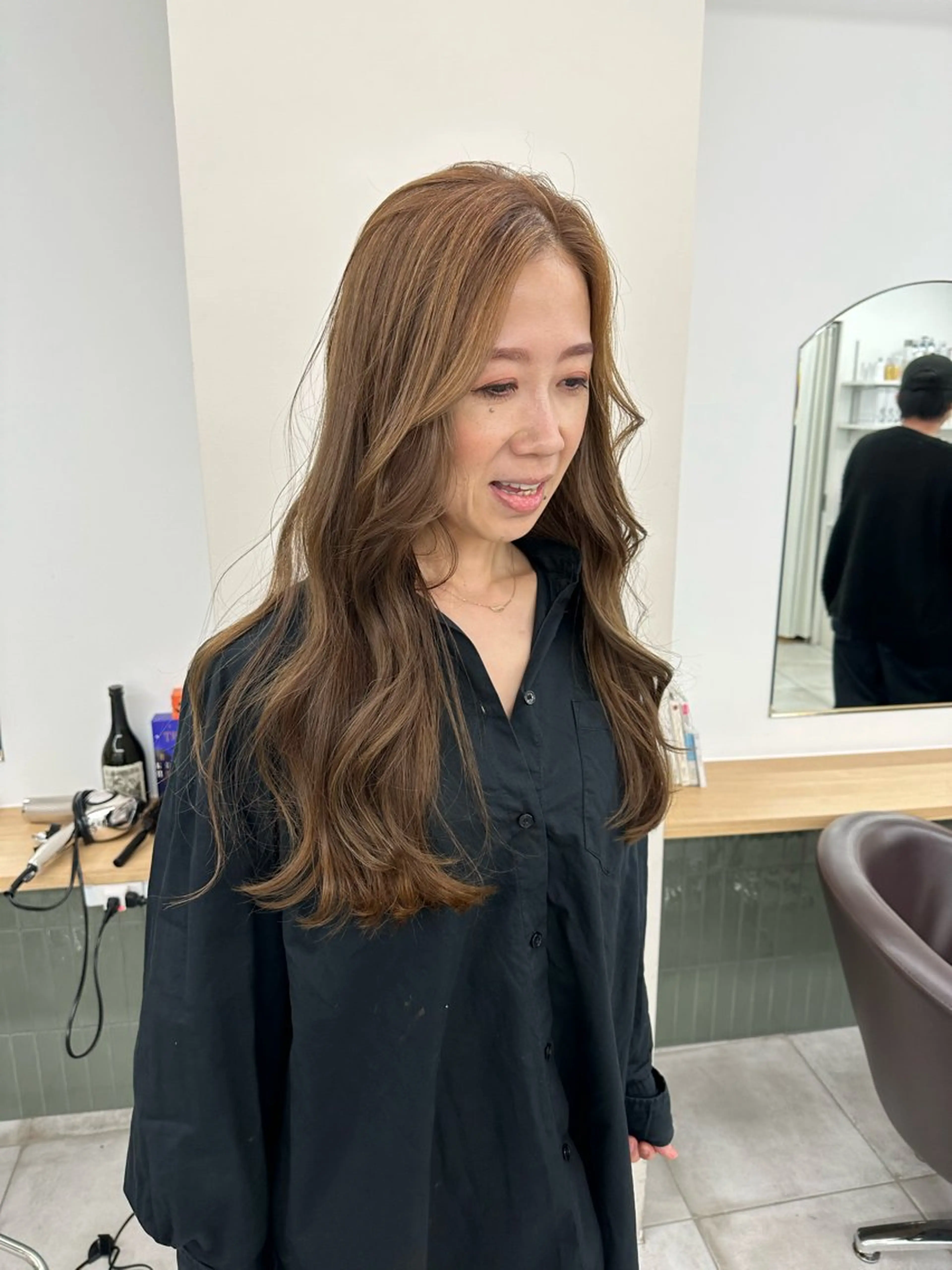 ロング カラー キッズ カット ヘアカラー トリートメント オトナヘア🌸 harukaのヘアスタイル