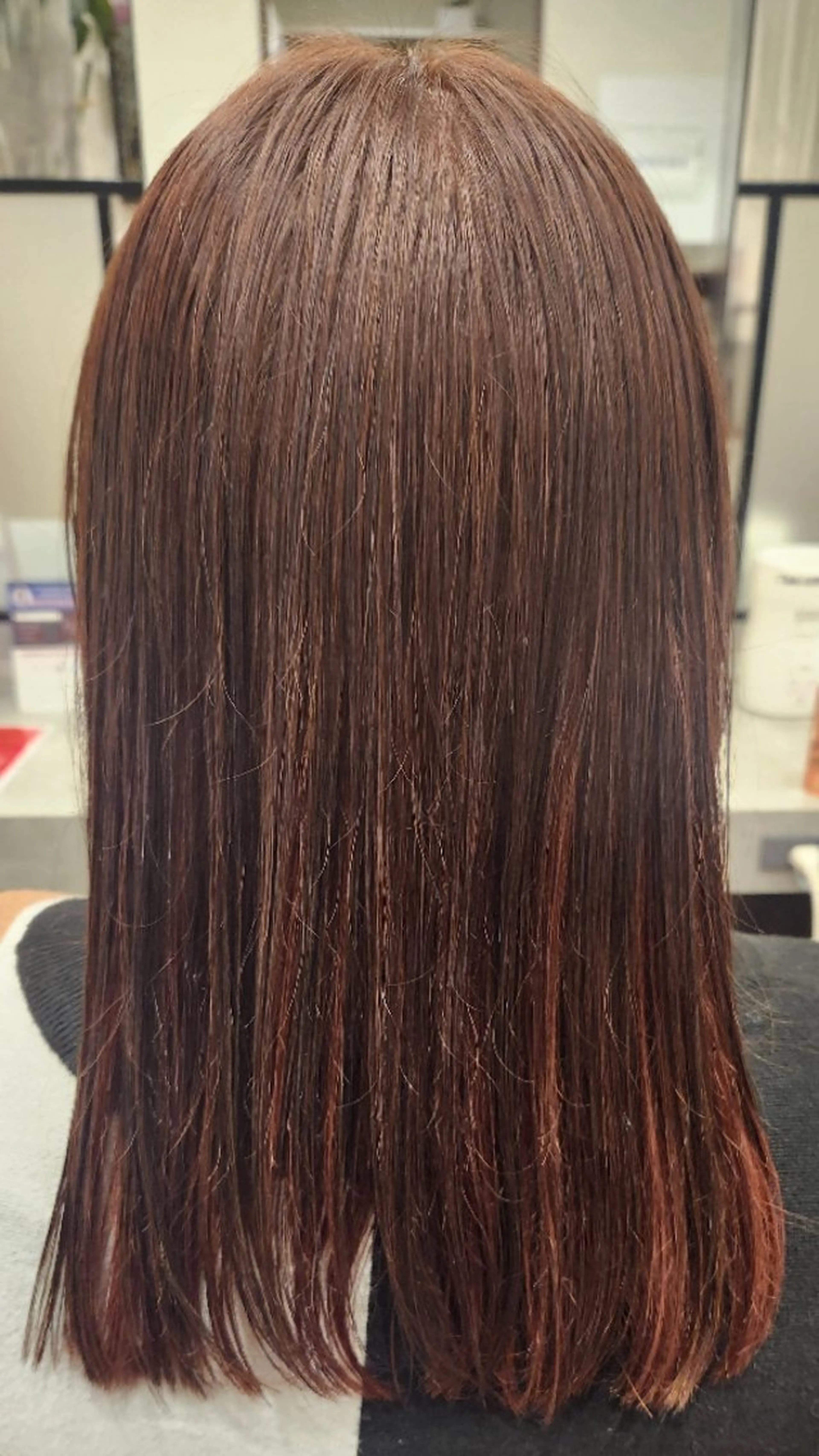 セミロング カラー ヘアカラー トリートメント 橘　 莉穂のヘアスタイル