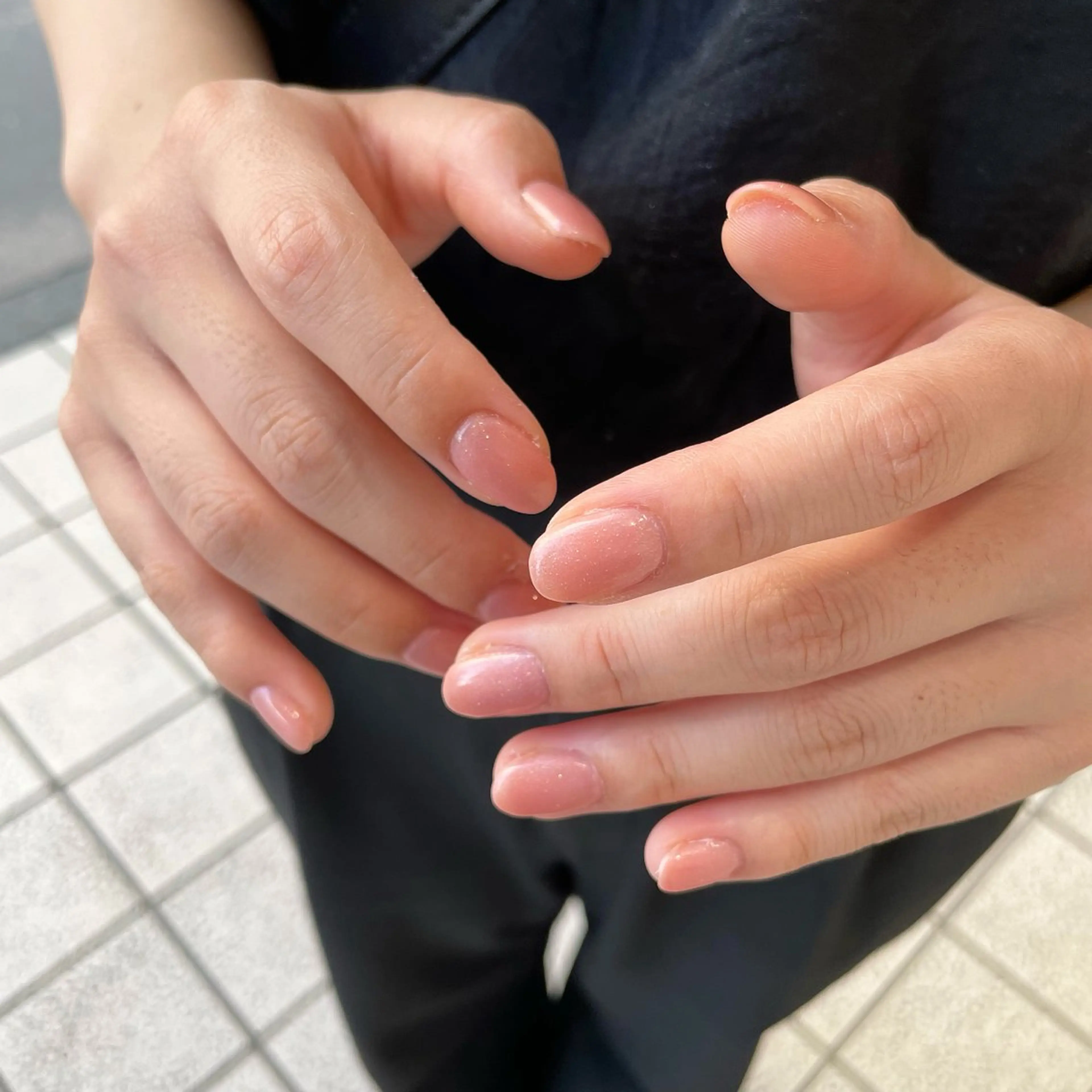 ネイル ラメ(グリッター) ワンカラーネイル ピンク ハンドネイル Bianca川越西口 KITAZAKI🫧のネイルデザイン