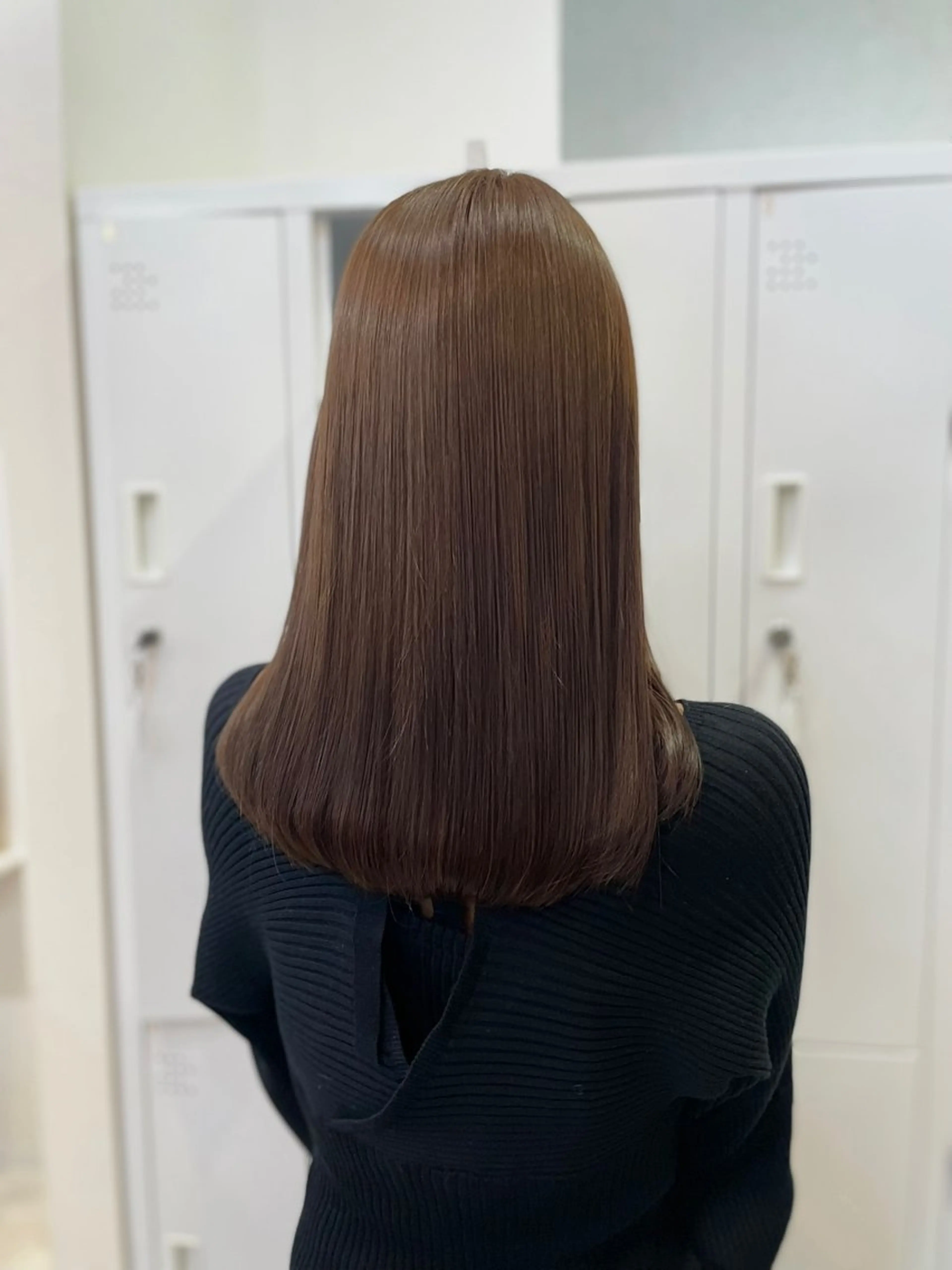 セミロング カラー ブラウンカラー 透明感カラー ヘアカラー 垢抜け似合わせカラー /梅田 /ayanaのヘアスタイル