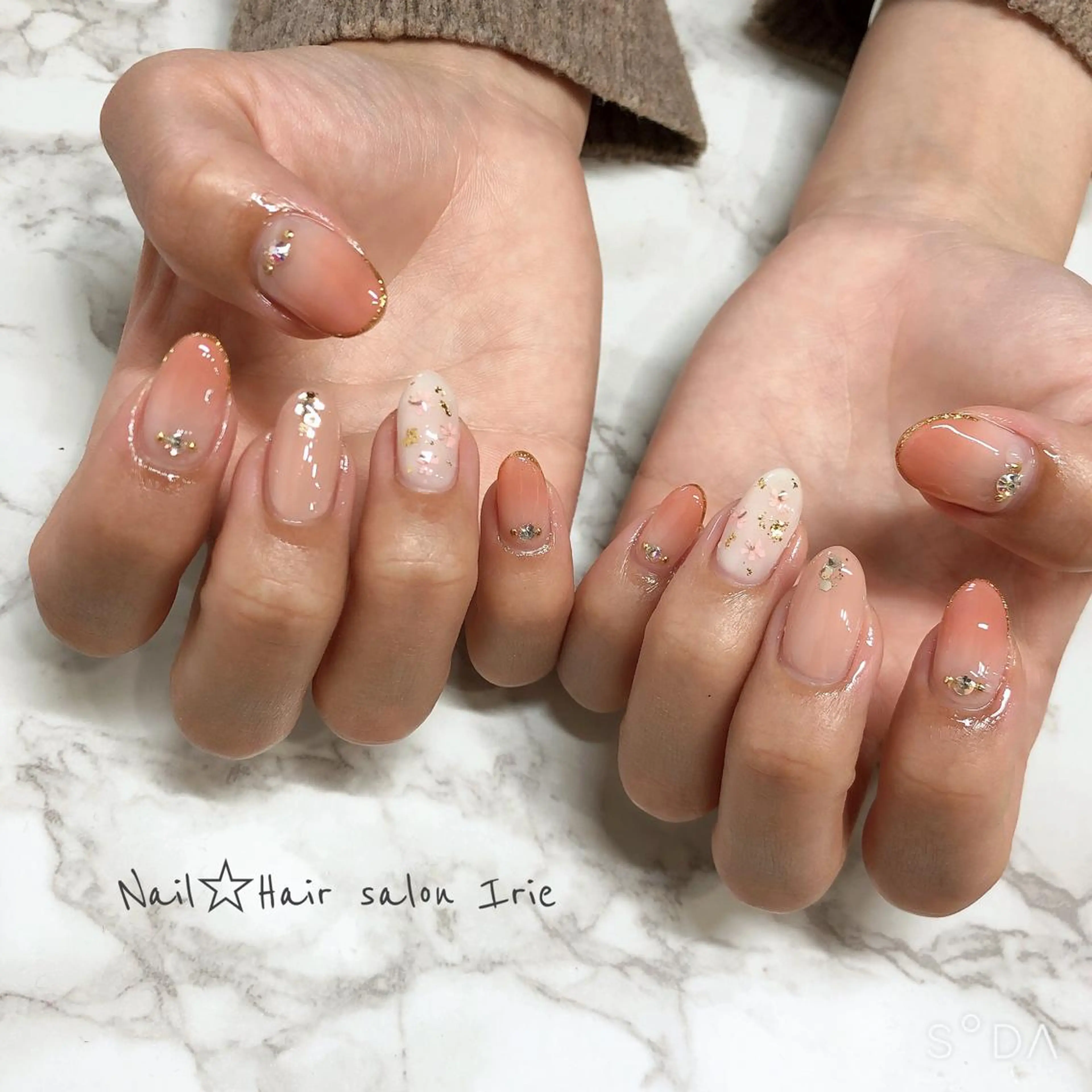ネイル ハンドネイル Hair salon Irie所属・與儀 知佳のネイルデザイン