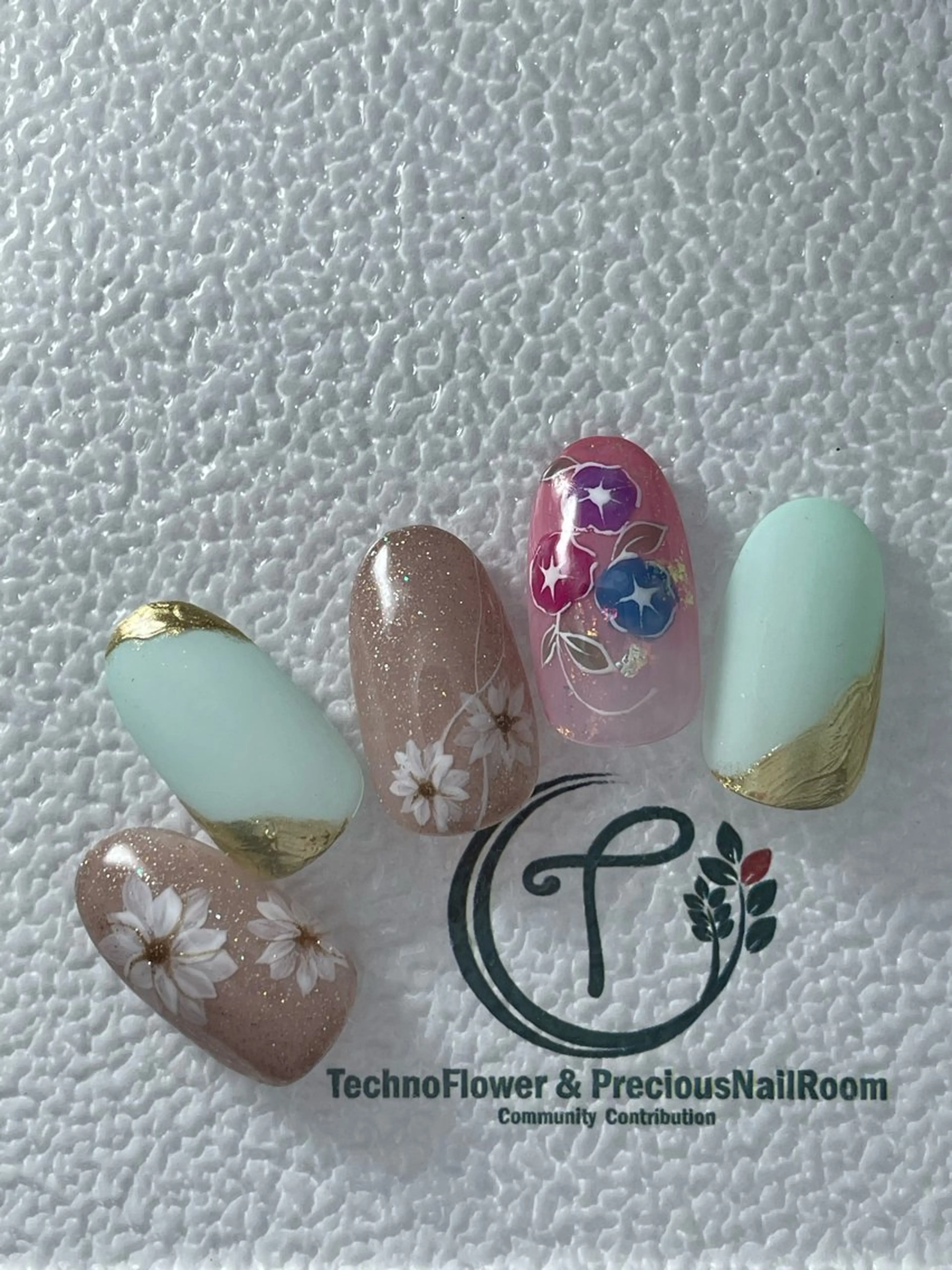 ネイル フラワーネイル precious nail room所属・precious nail roomのネイルデザイン