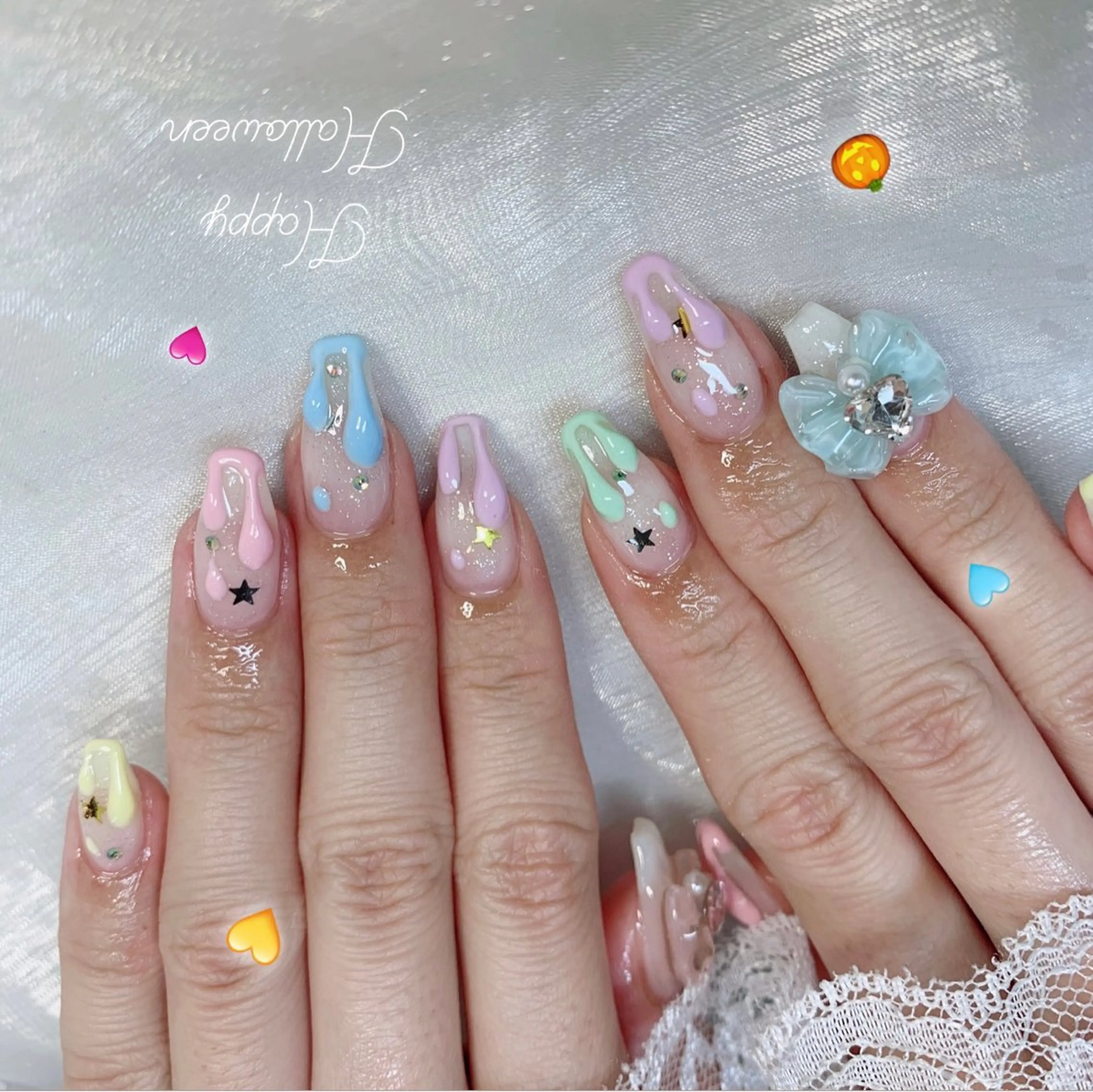 ネイル ハンドネイル La neige* yuki 🥯🍑のネイルデザイン