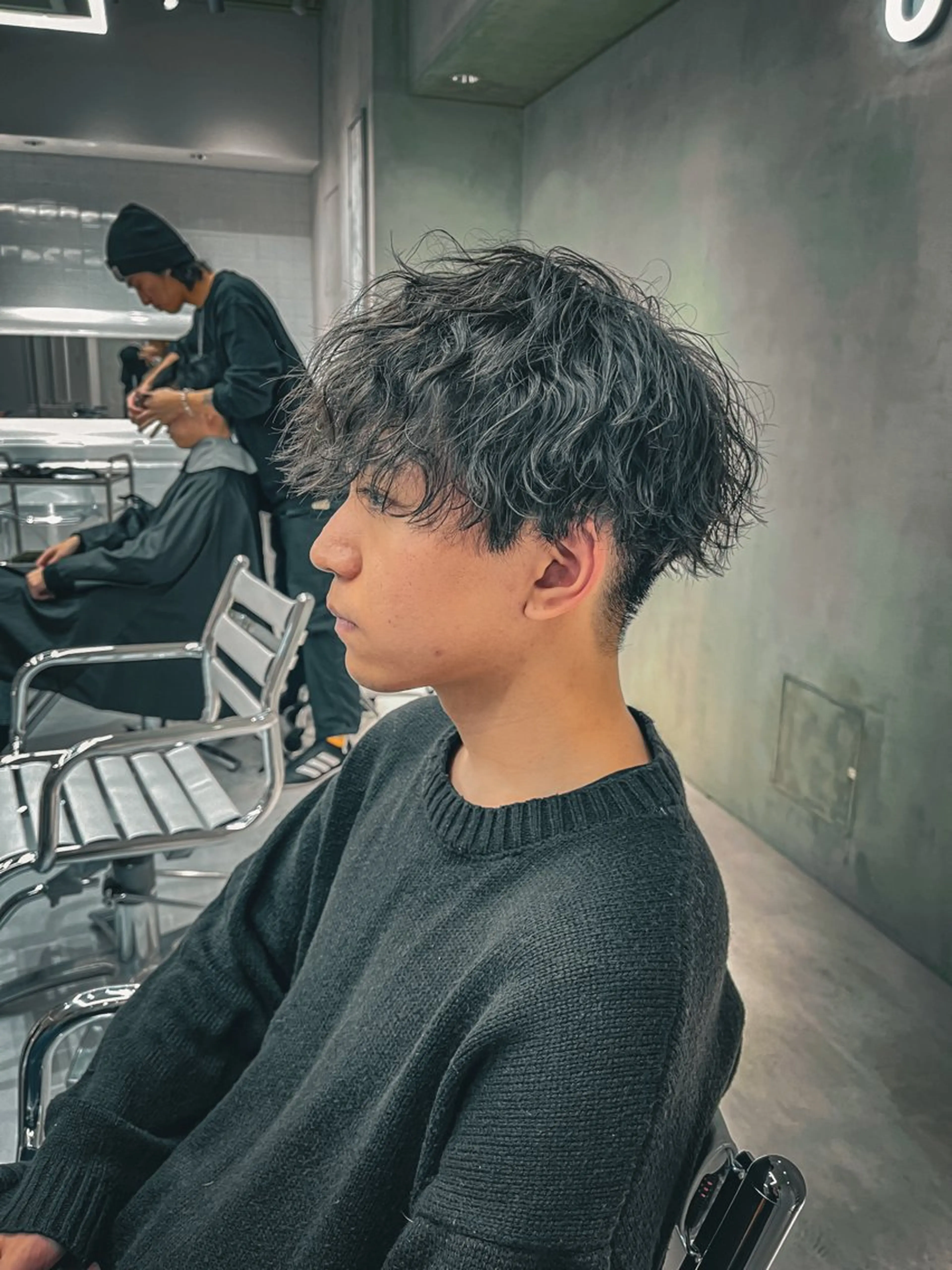 ショート パーマ メンズ soen所属・⚡メンズパーマフ ェードカットTomyのヘアスタイル