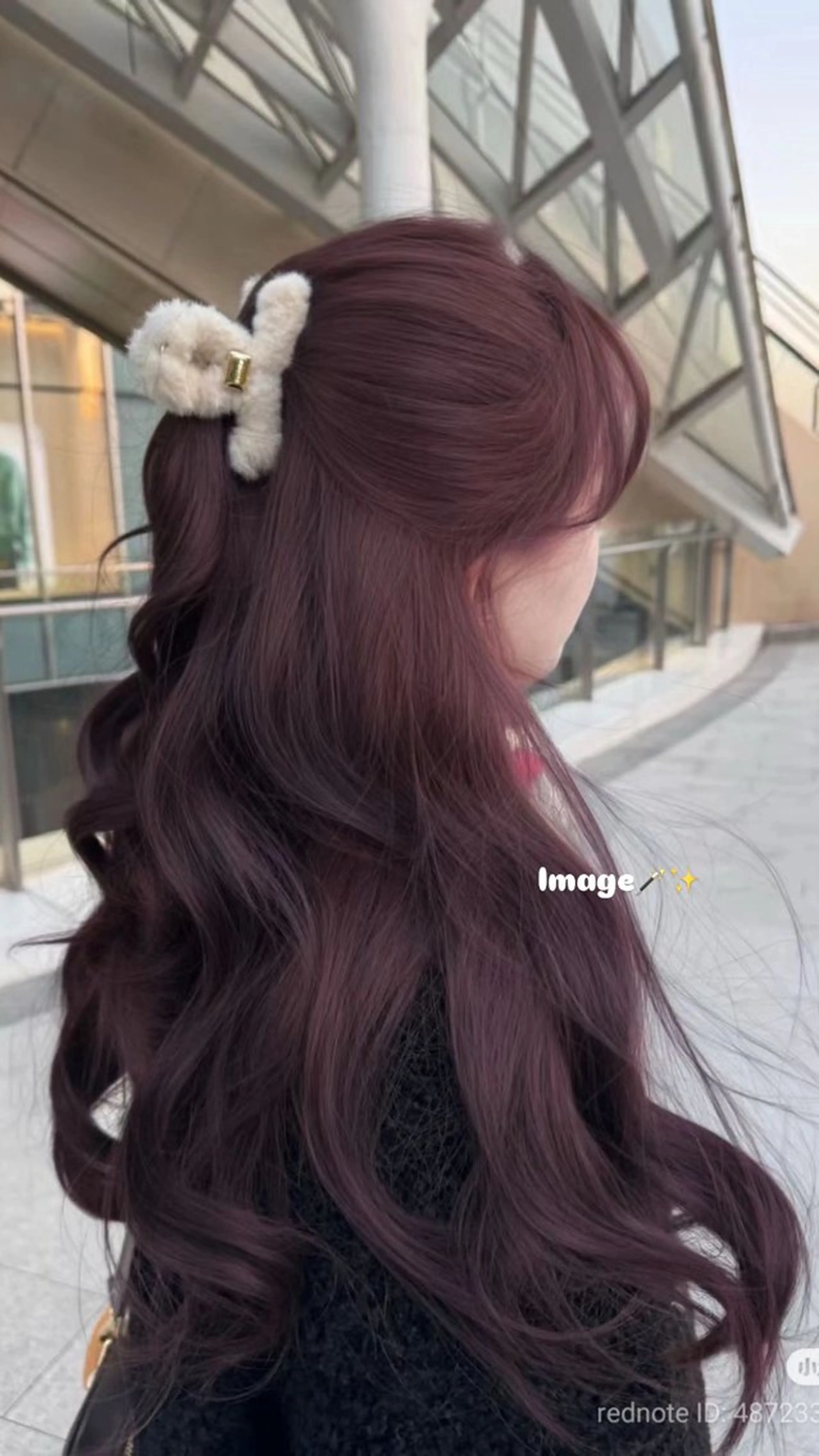 ロング カラー ブリーチ カシス ヘアカラー あやね 🎀 大濠のヘアスタイル