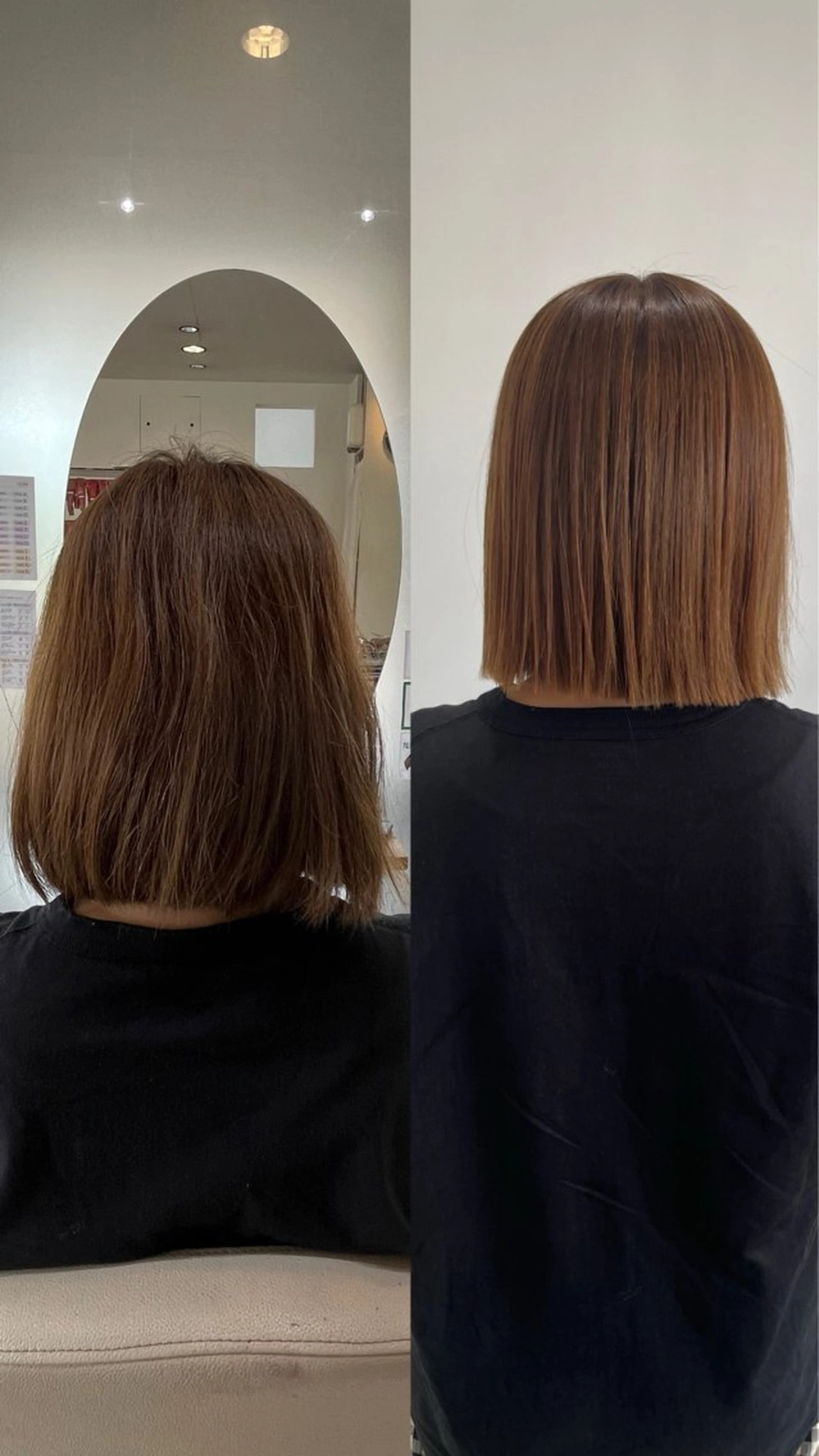 ロング 髪質改善 トリートメント 縮毛矯正 野村 奈里亜のヘアスタイル