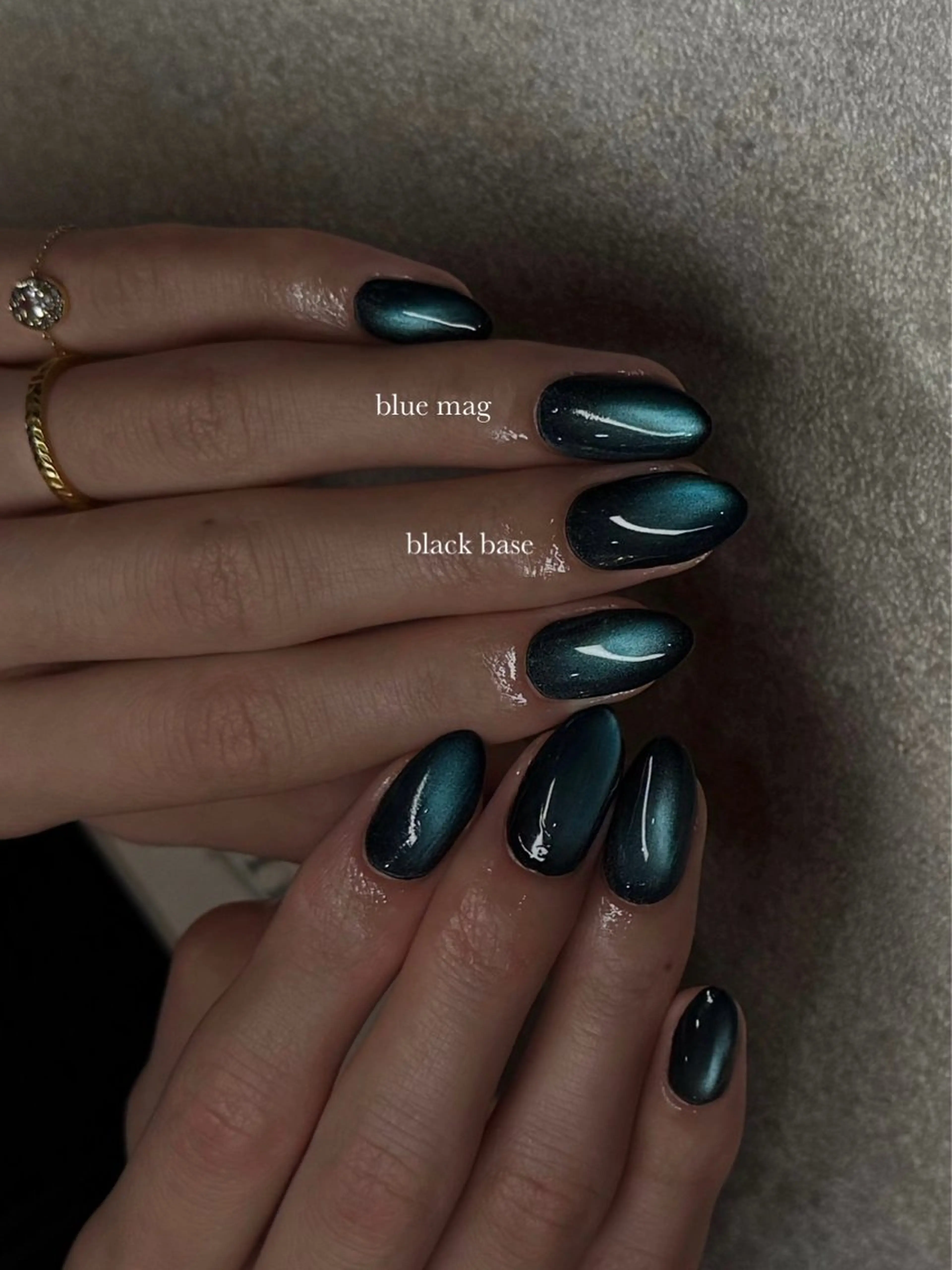 ネイル マグネットネイル ハンドネイル Lusso Cocoroのネイルデザイン