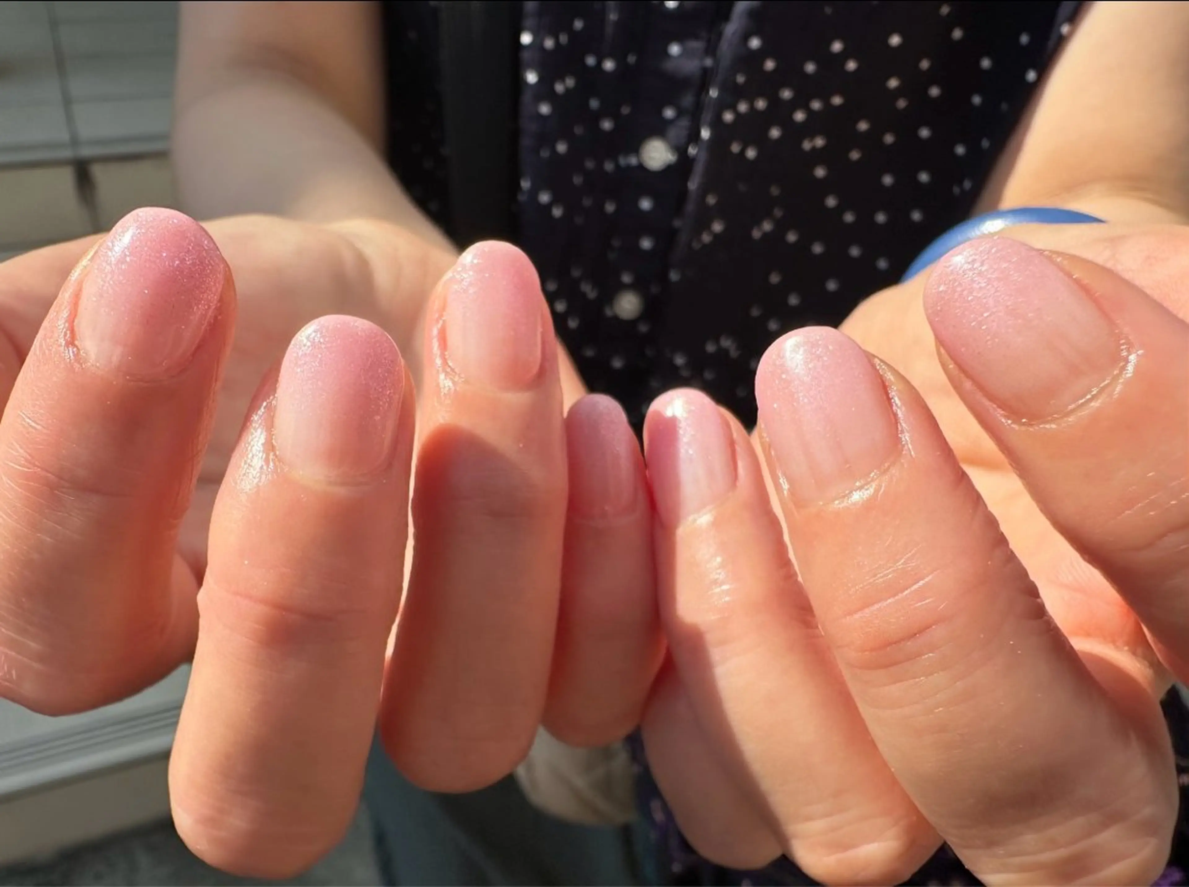 ネイル ラメ(グリッター) ラメグラデーション ピンク ハンドネイル cutstudiog .saekoのネイルデザイン