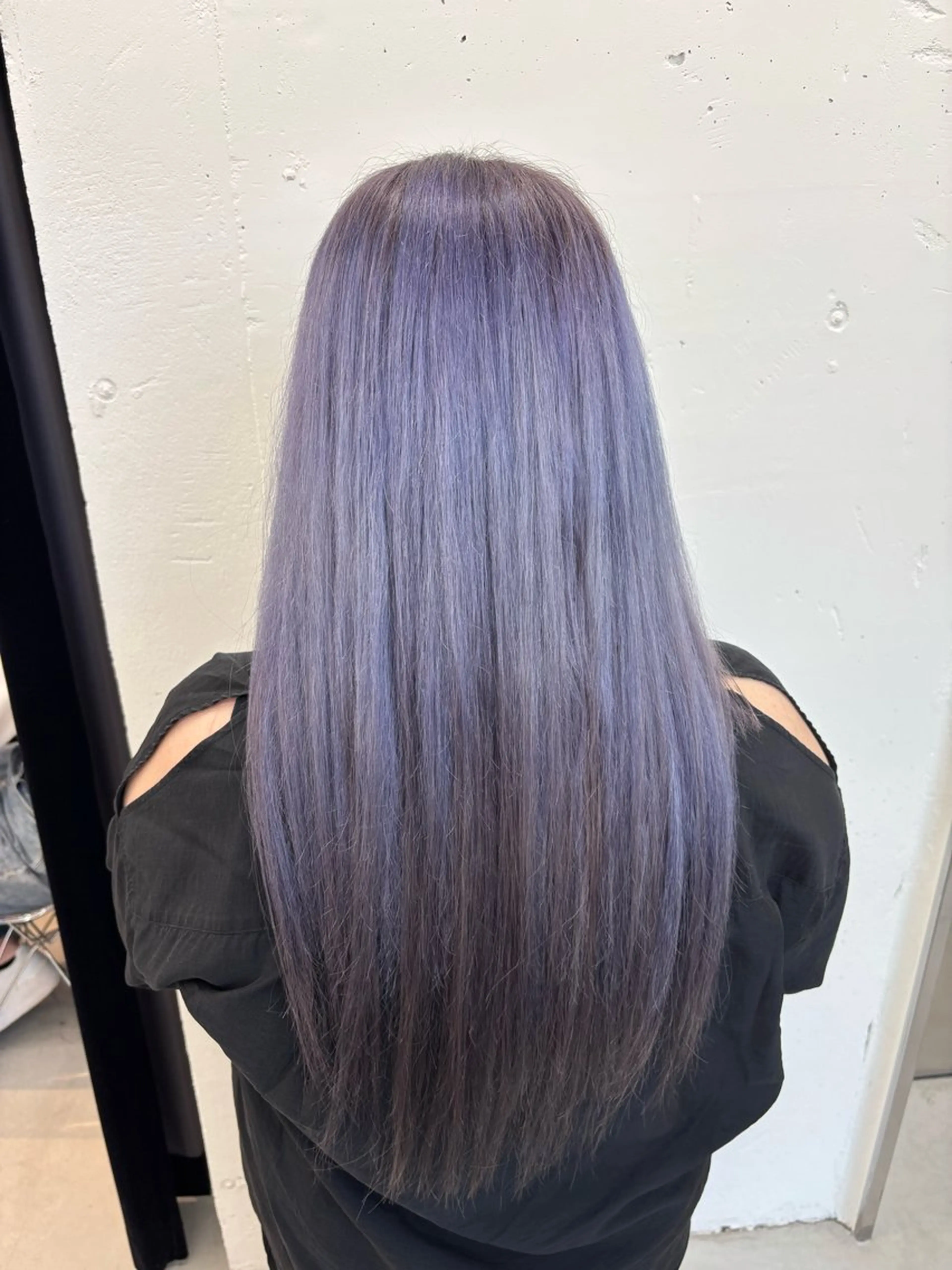 ロング カラー ブリーチ 透明感カラー パープルカラー ヘアカラー トリートメント ヘッドスパ 🌼あいり🌼 JILLSTUDIOのヘアスタイル