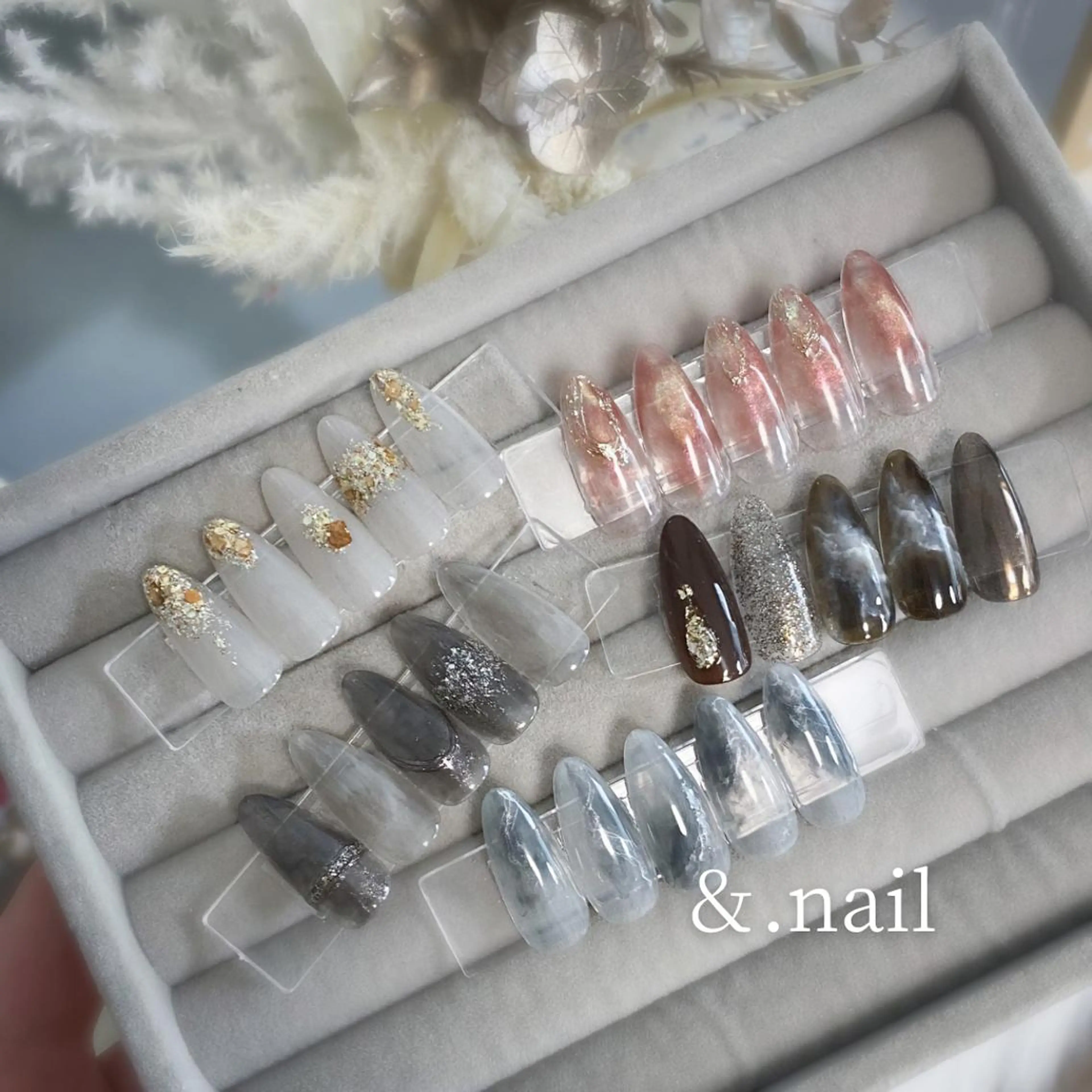 ネイル &.nail/ ニュアンス/持込み可のネイルデザイン