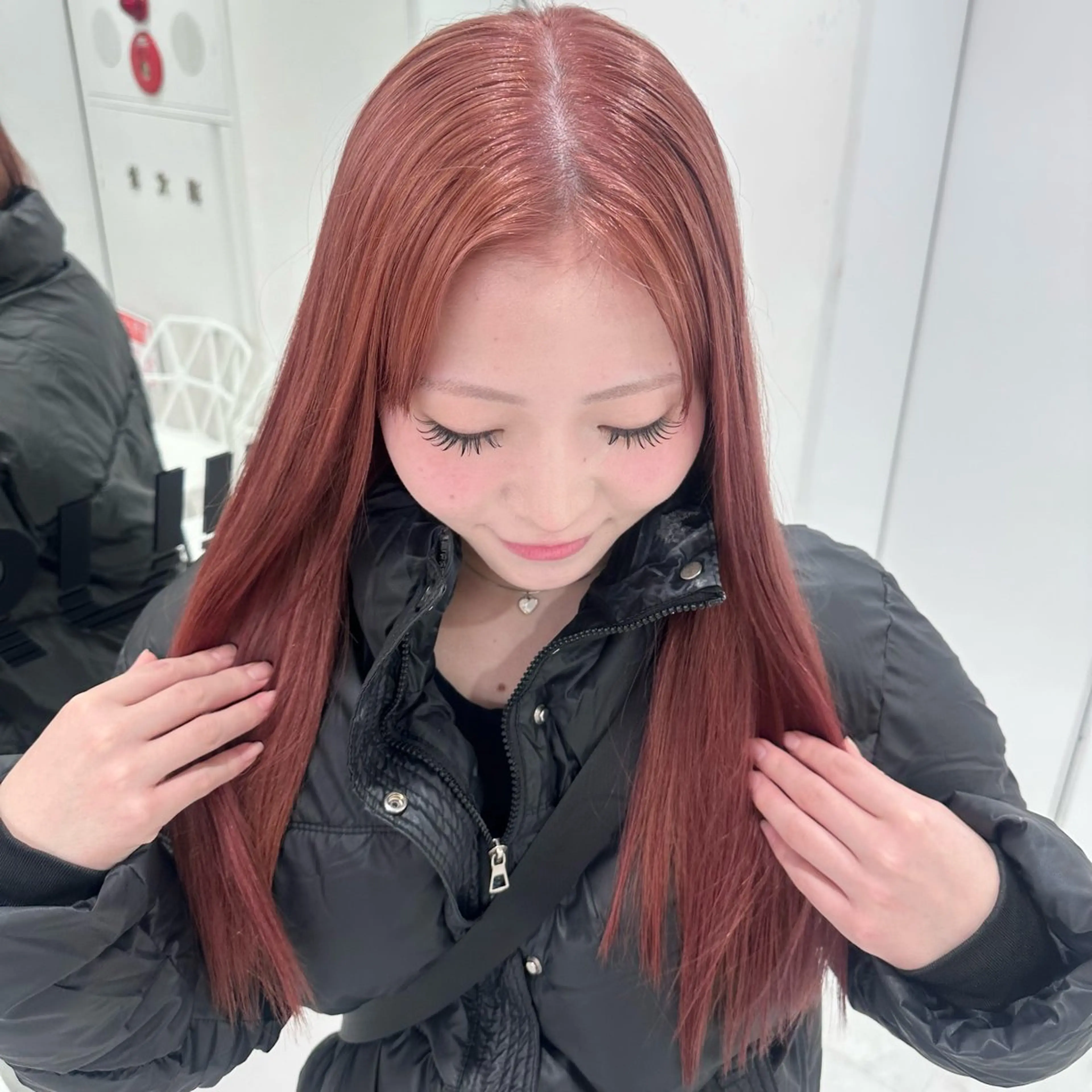 ロング ヘアカラー トリートメント ヘッドスパ ヘアセット 韓国ガーリー🤍ハイ トーン🤍Ayanaのヘアスタイル