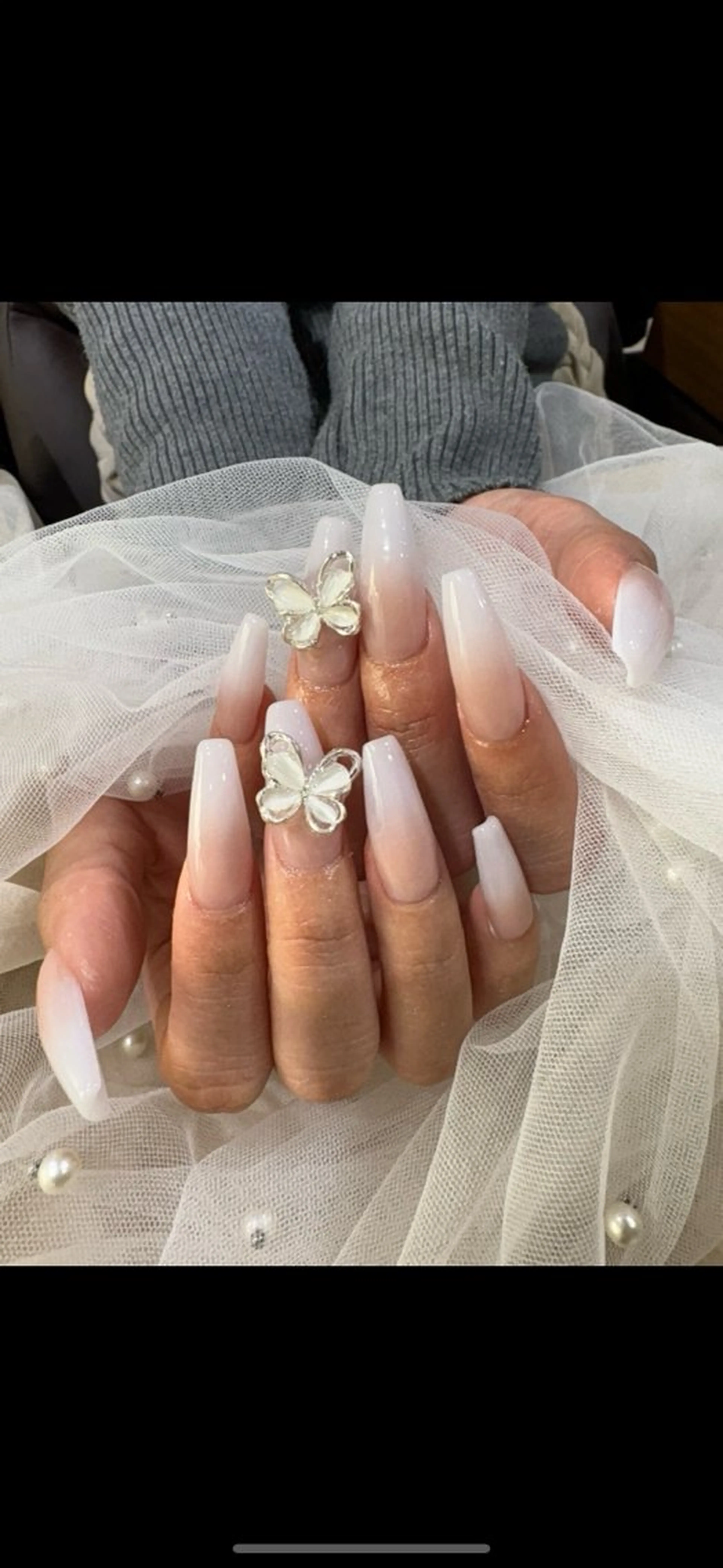 セミロング ハンドネイル Nail  R💫 naoのネイルデザイン