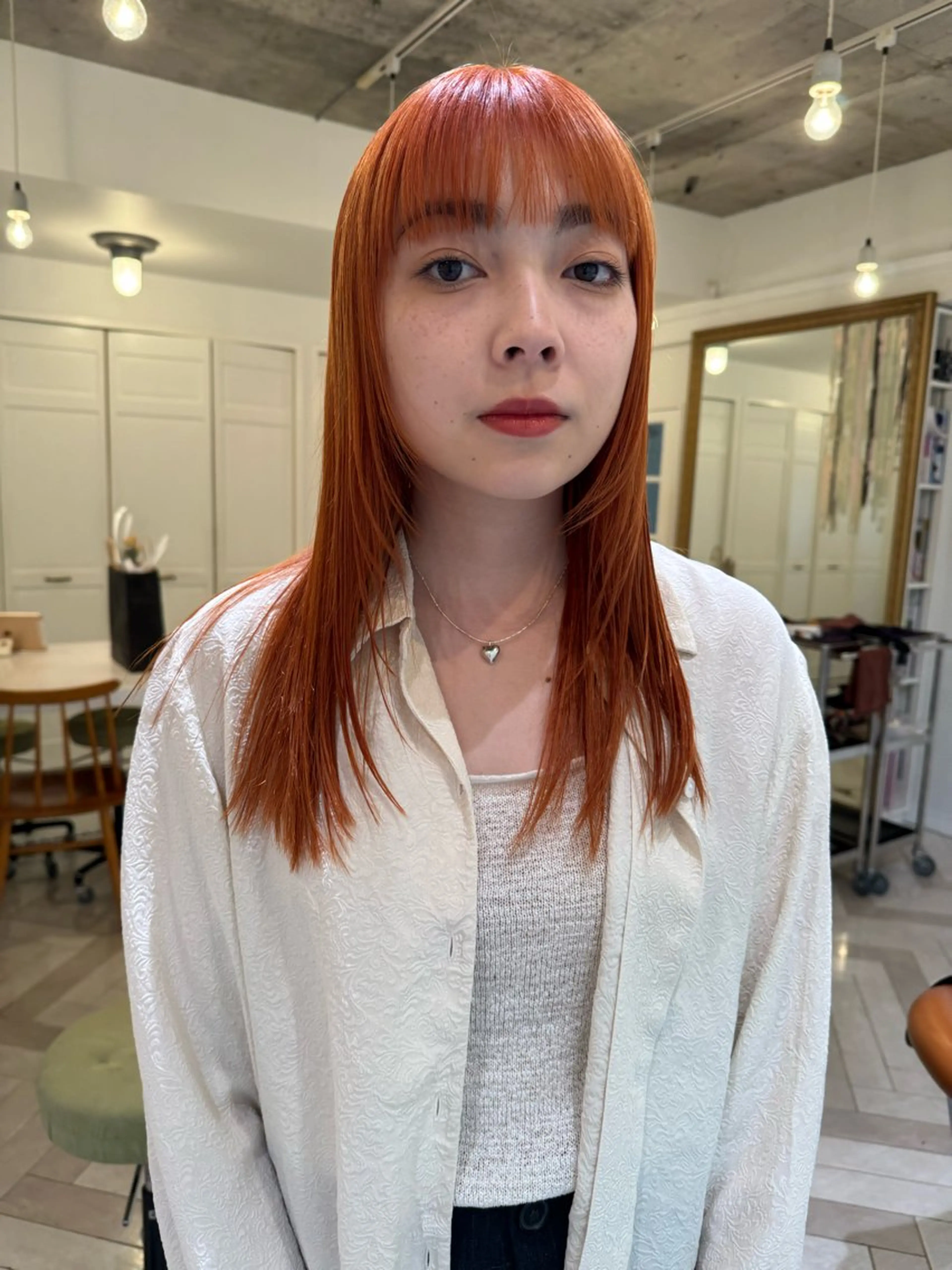 カラー ヘアカラー ブリーチカラー🎀 韓国風/寺門美優のヘアスタイル