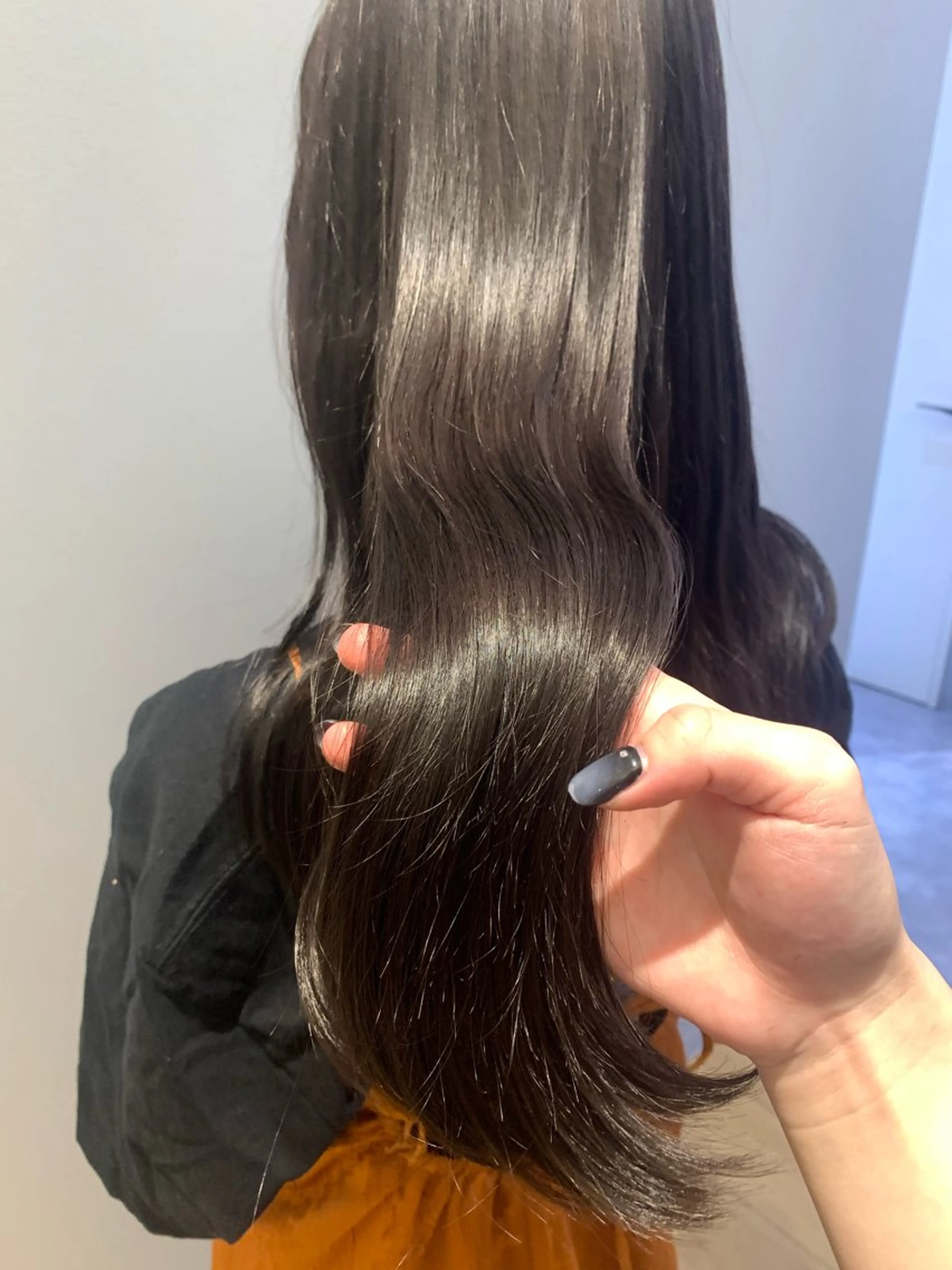 カラー 透明感カラー グレージュ ラベンダーカラー ラベンダーグレージュ ラベンダーグレー 田中 優菜のヘアスタイル