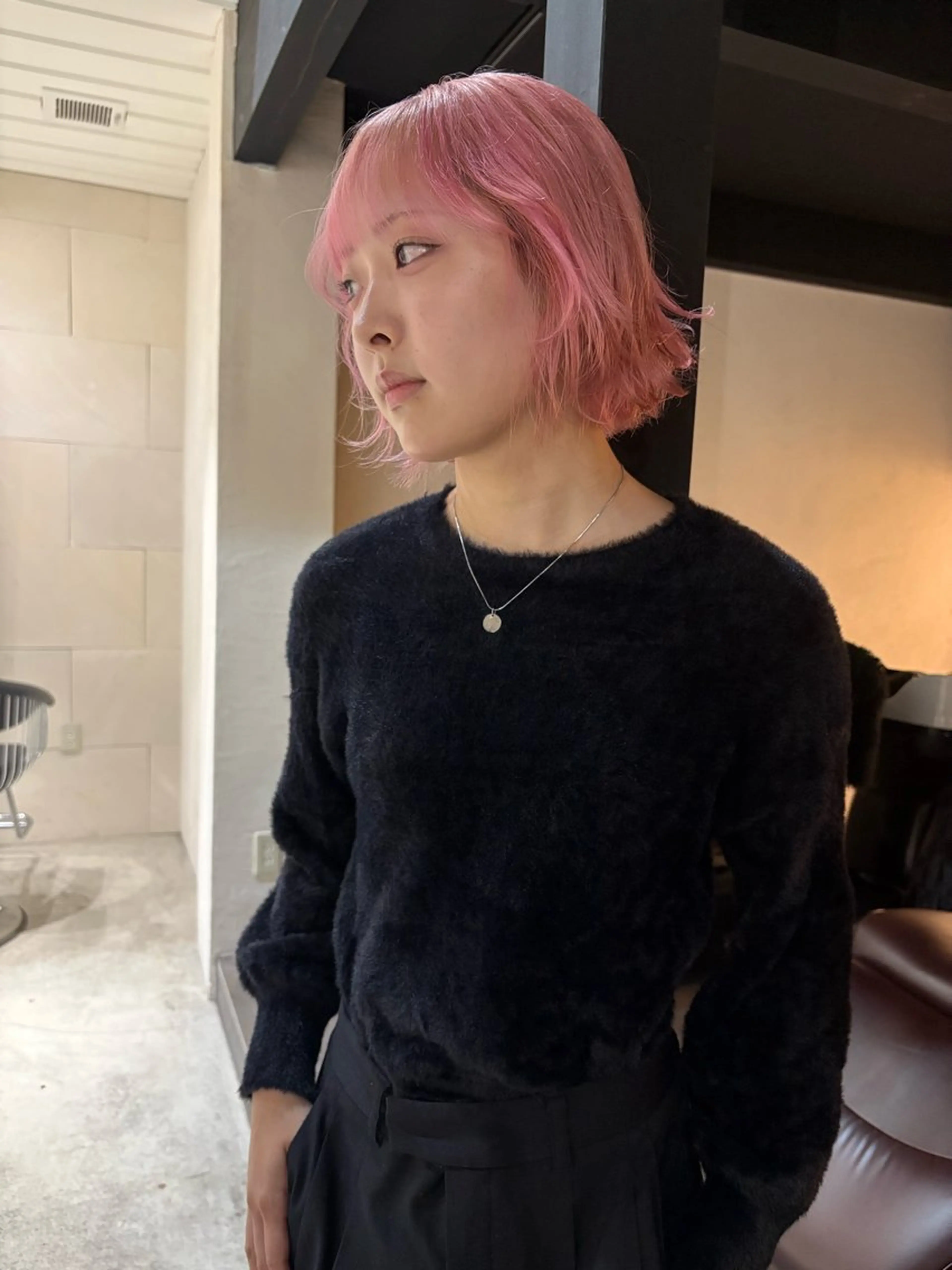 ショート カラー ヘアアレンジ ピンクカラー 【海外風カラー】 DEAN/YUYAのヘアスタイル