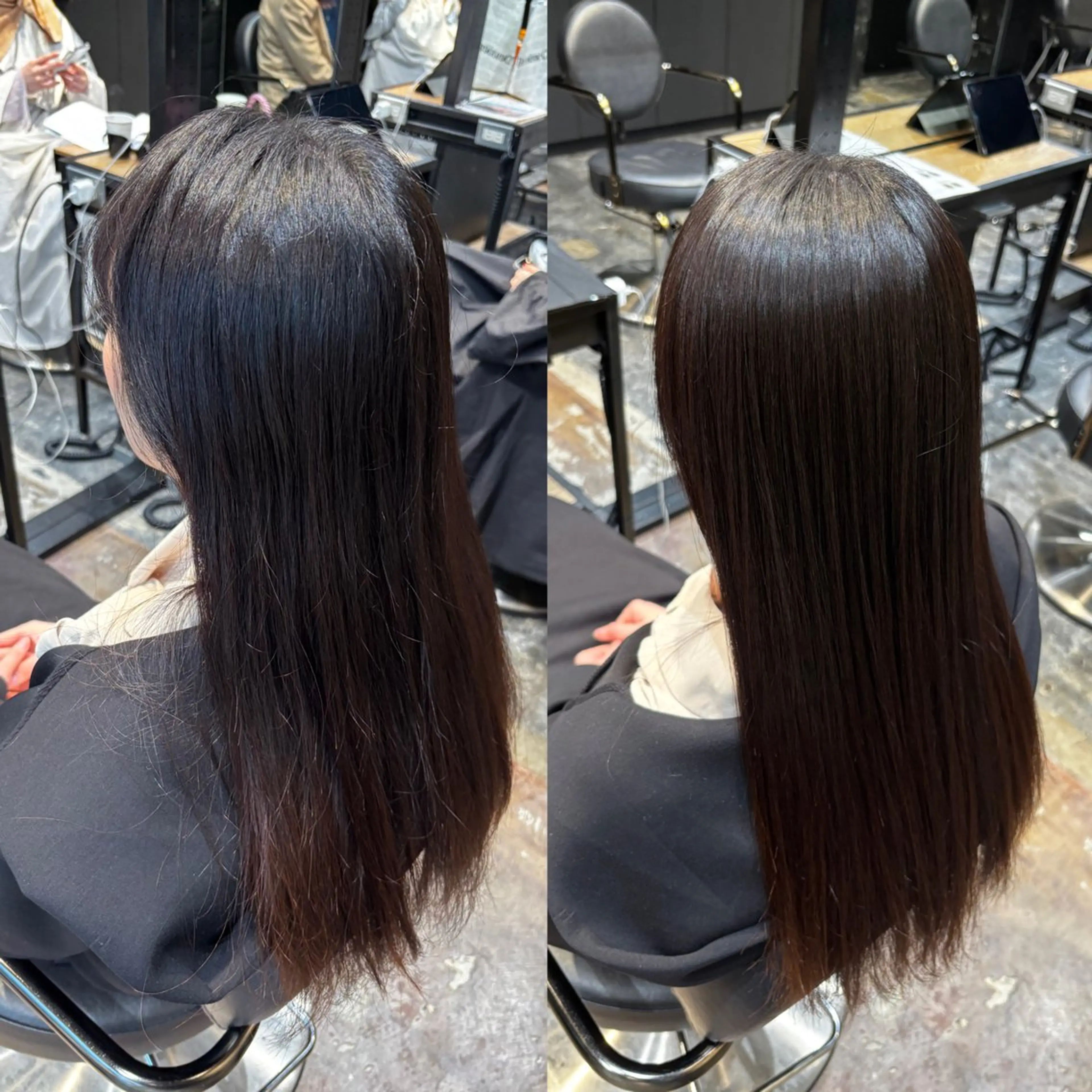 ロング 縮毛矯正 毛利 圭佑のヘアスタイル