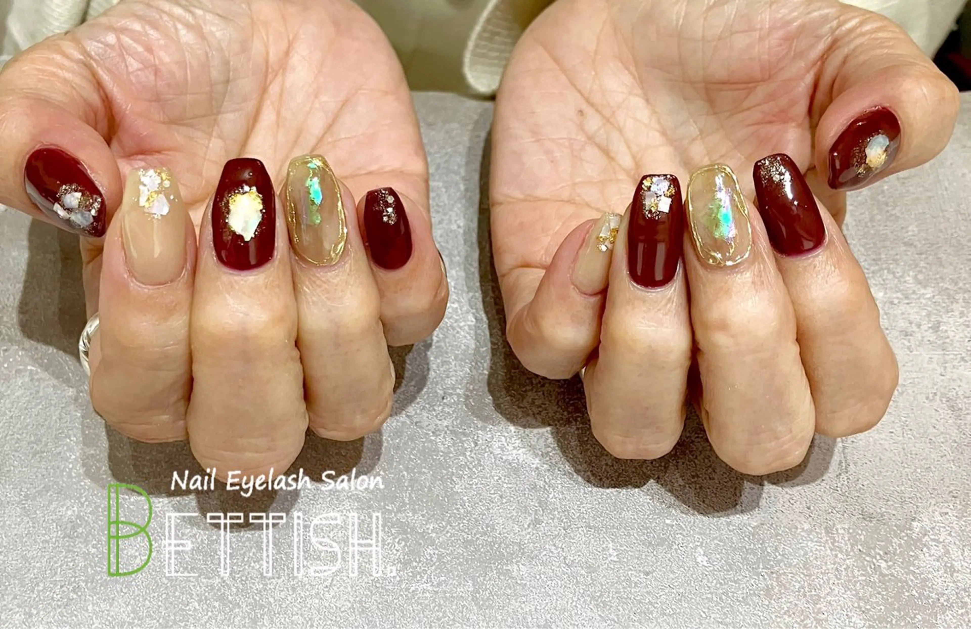 ネイル ボルドー ハンドネイル BETTISH. KUMIKO☺︎︎のネイルデザイン