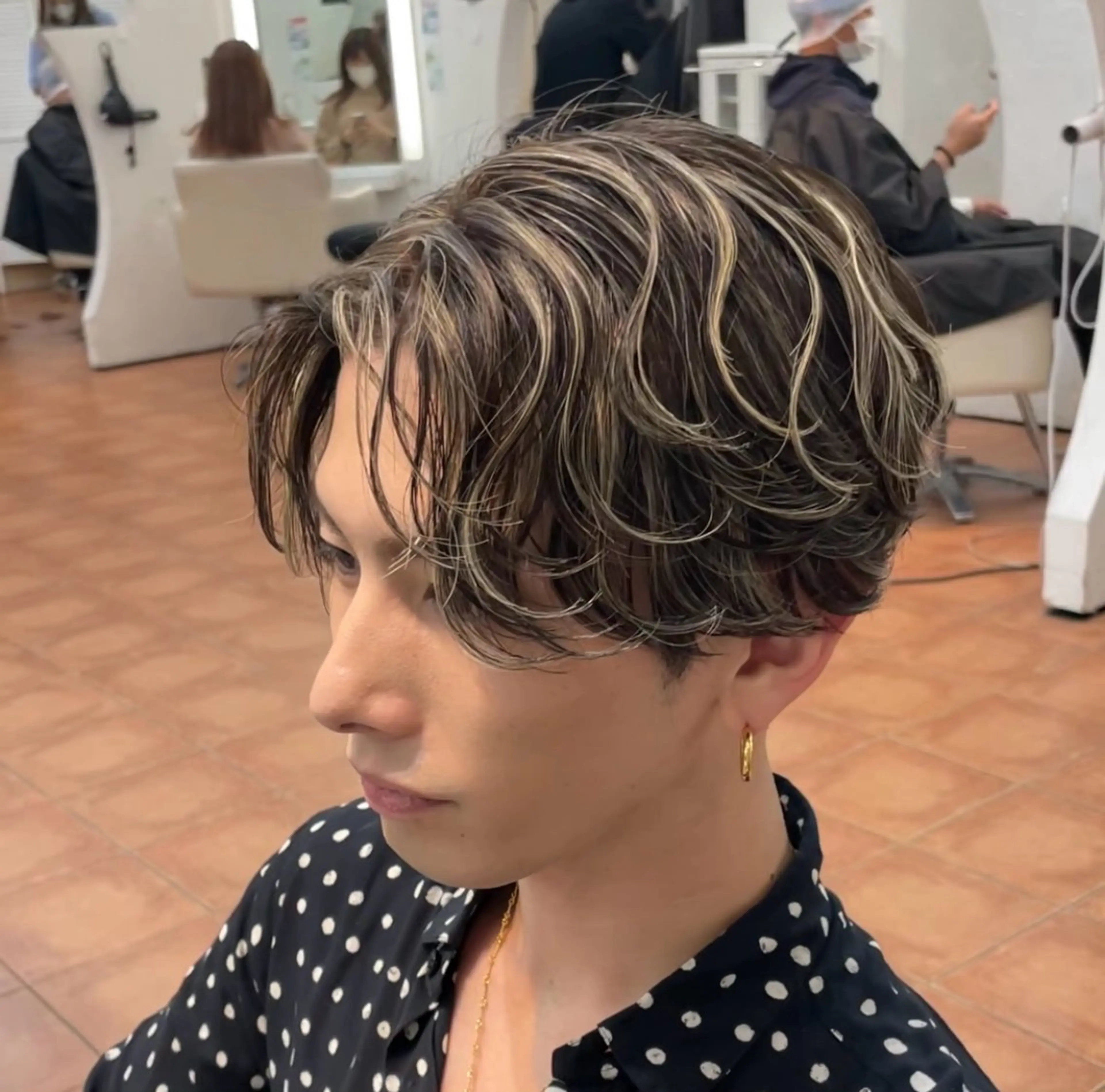 【✨️minimo限定価格✨️】メッシュキャップハイライト＋似合わせカット✂️の写真