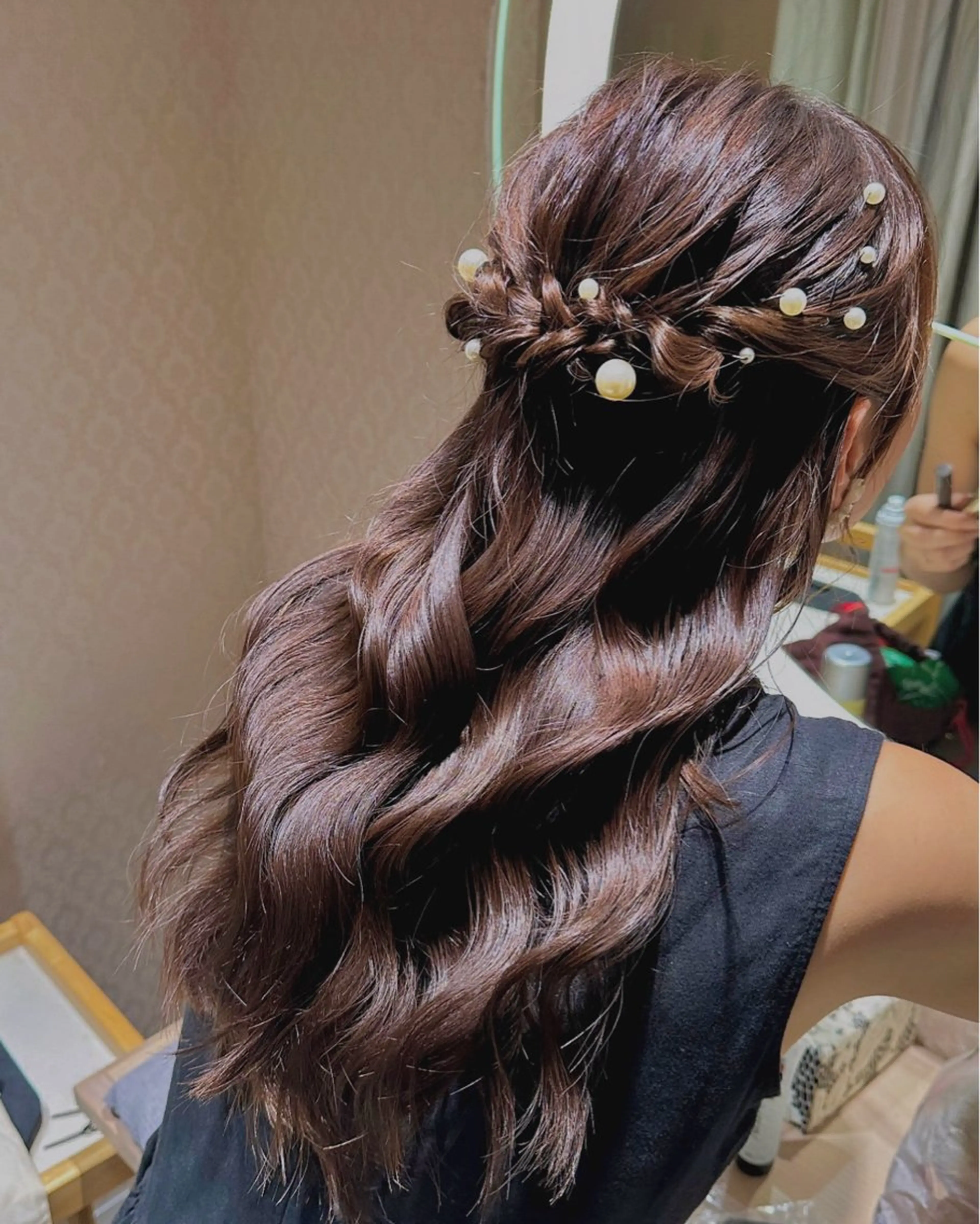 ロング ヘアセット ubu share salon所属・鈴村緋女／ヘアセット ／耳ツボジュエリーのその他イメージ