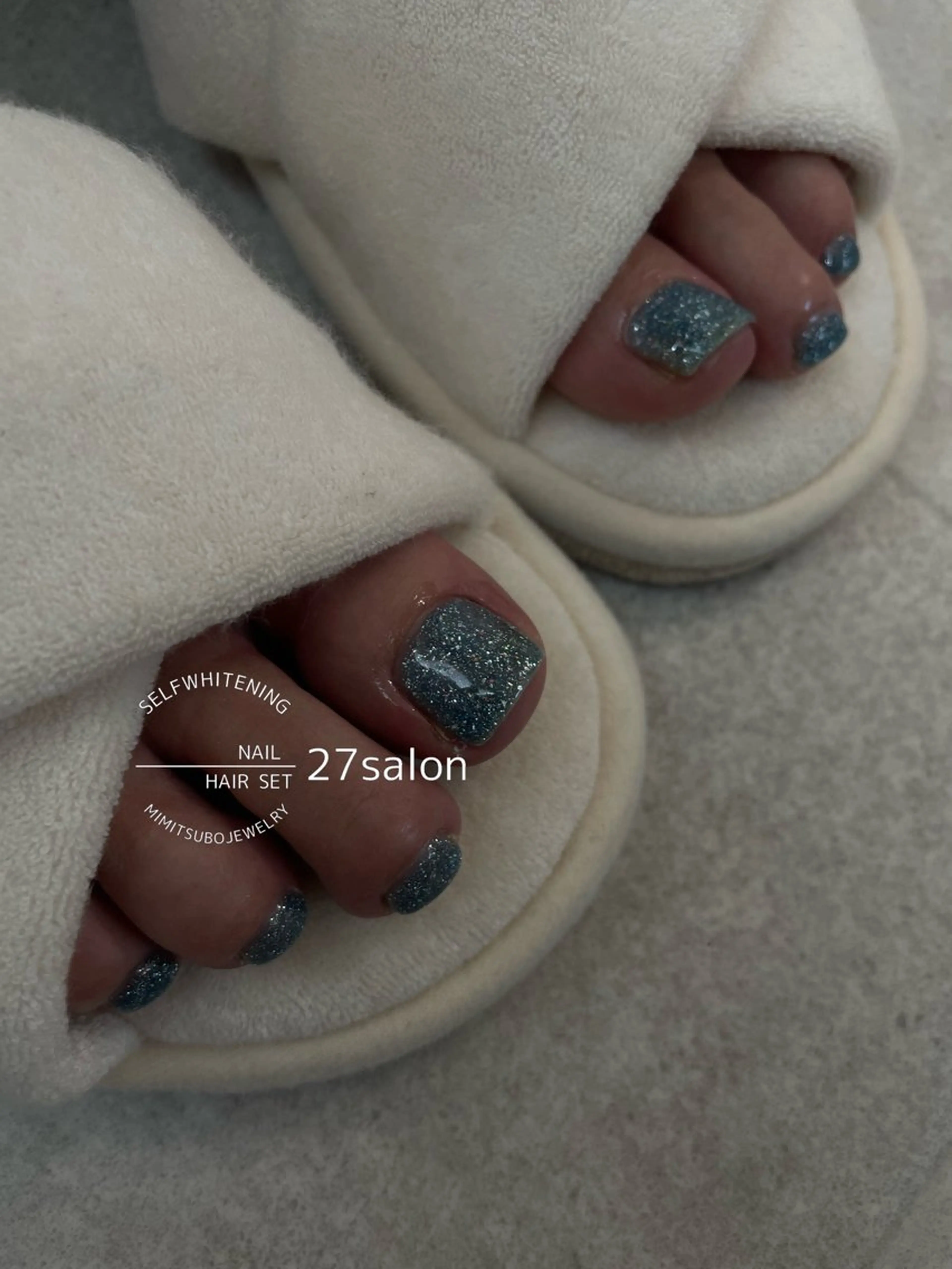 ネイル フラッシュネイル フットネイル フットネイル 27salon yuinaのネイルデザイン