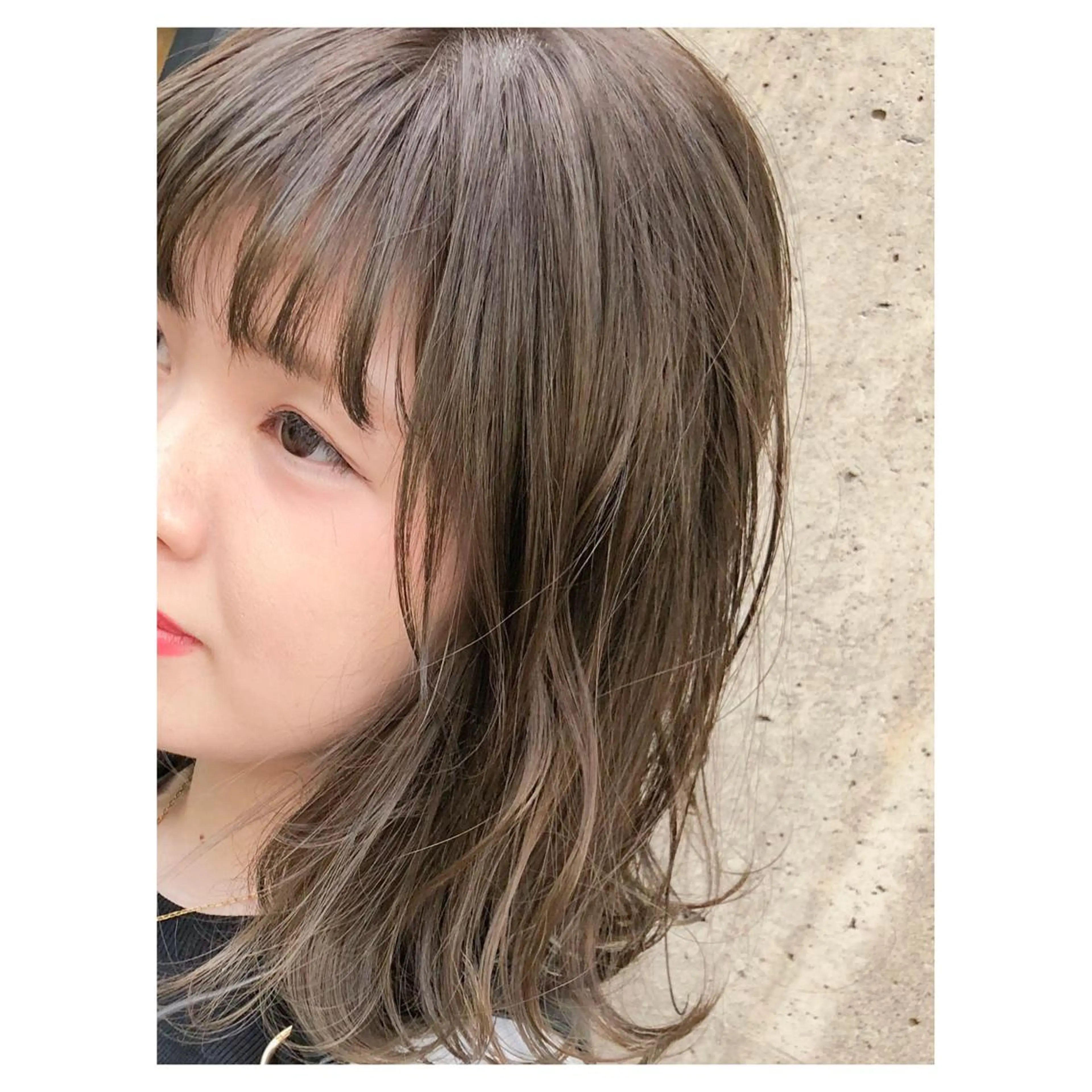 ミディアム カラー ベージュカラー カット ヘアカラー トリートメント ヘアセット センスをお届けします 大谷将生INFPのヘアスタイル