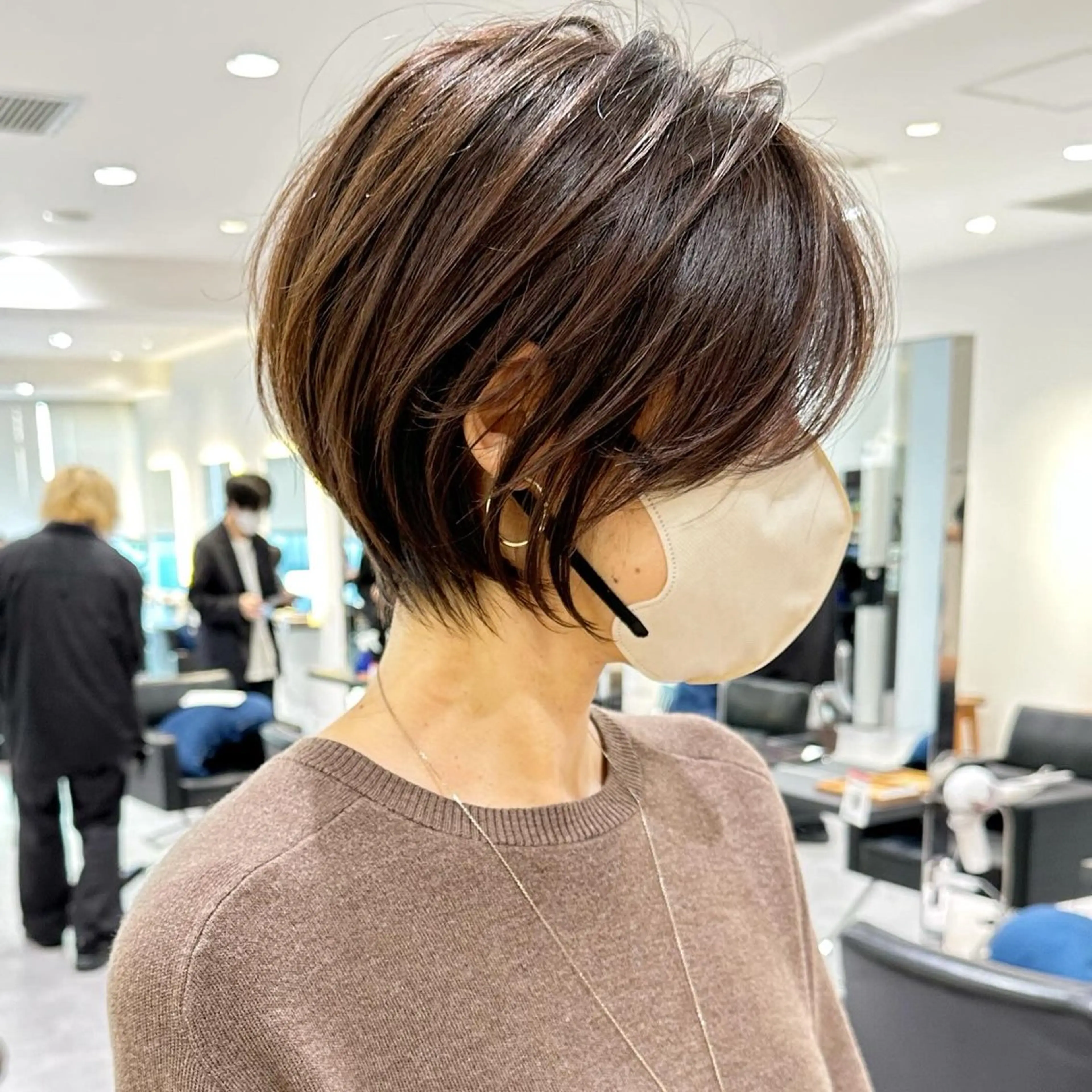 ショート ショート/レイヤー/ 無料/表参道/荒砂のヘアスタイル