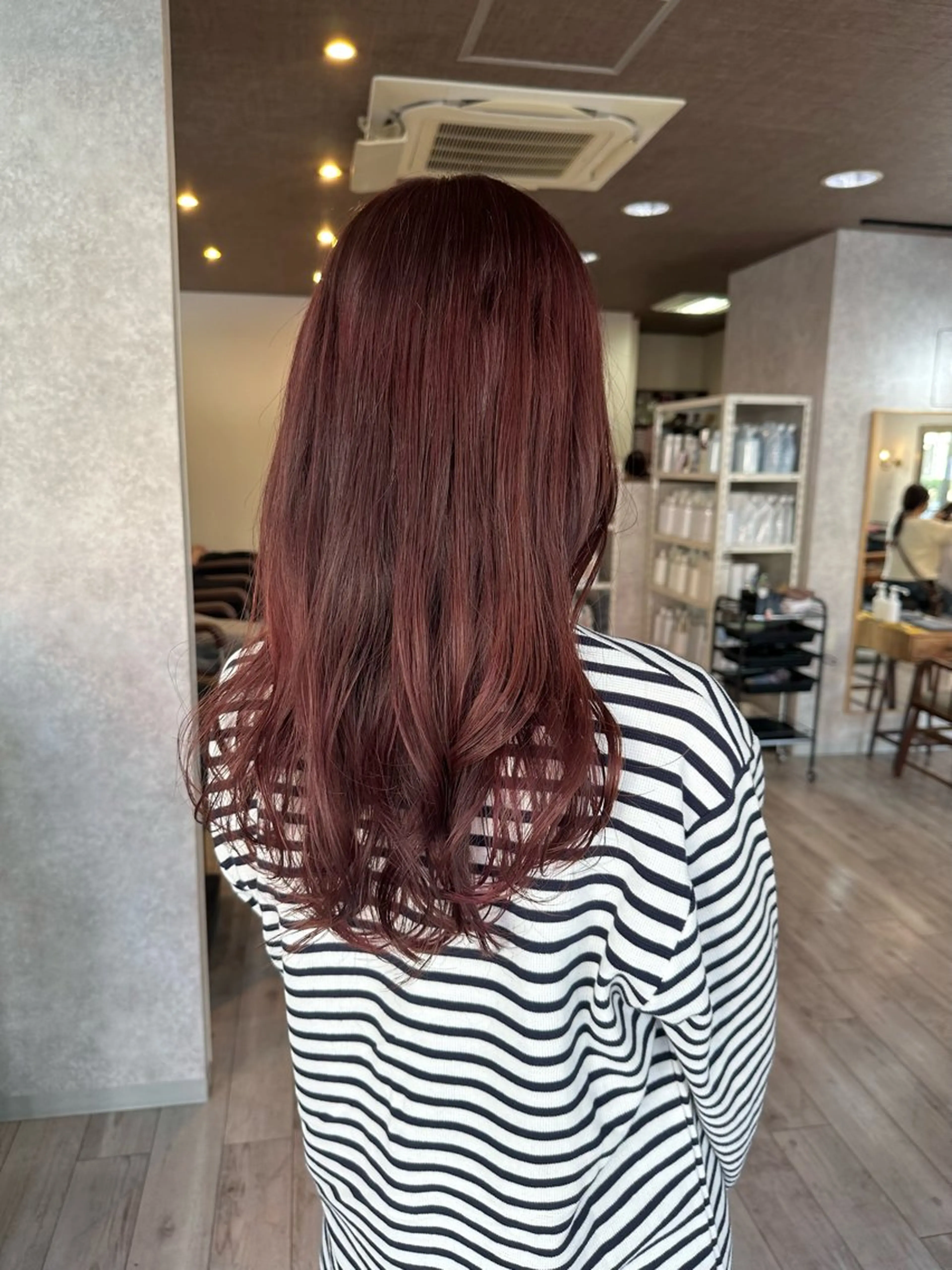 ロング カラー ピンクカラー ヘアカラー トリートメント 高橋 みく/ minim 暖色のヘアスタイル