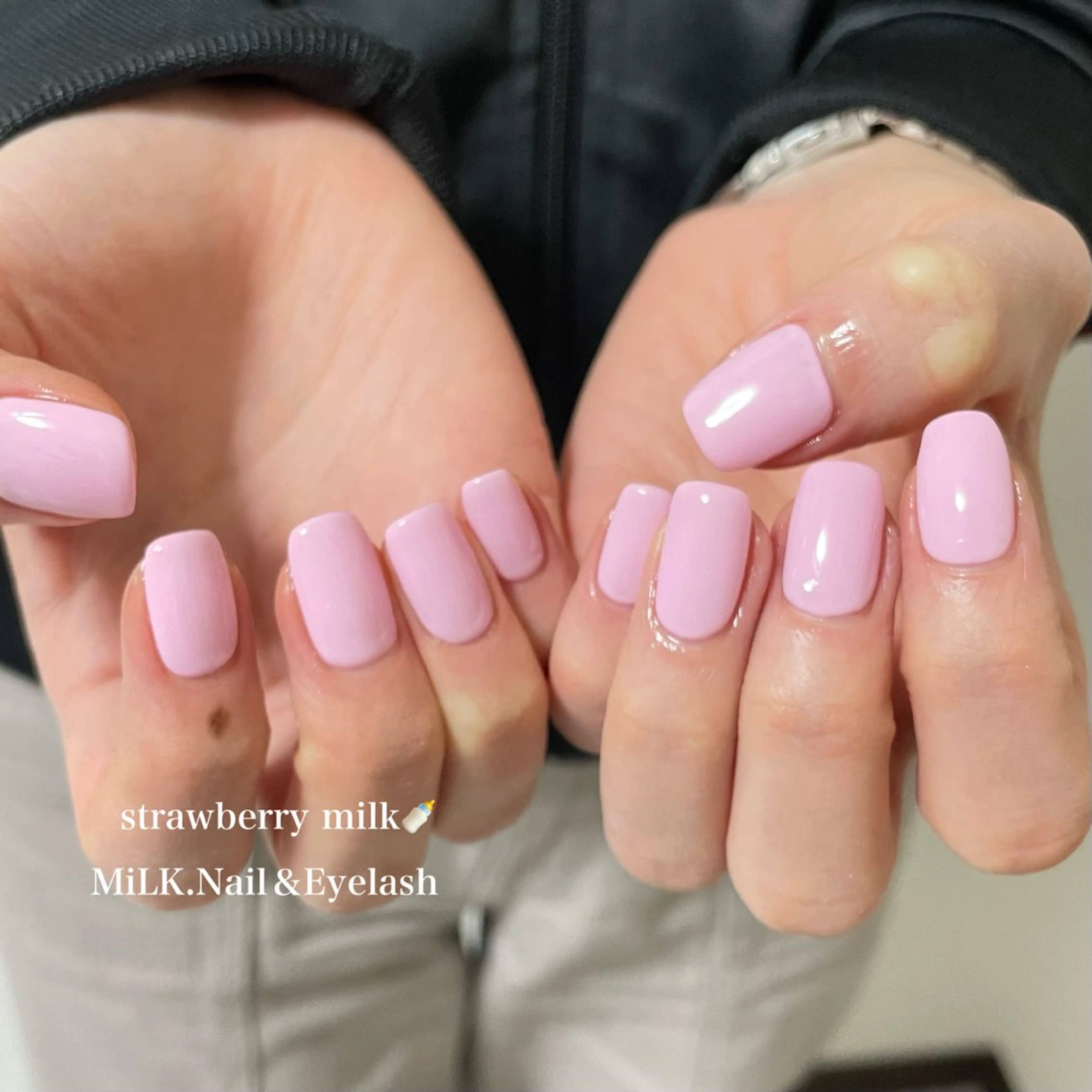 ネイル ワンカラーネイル MiLK. Nail&Eyelash所属・MiLK. wakaのマツエク・マツパデザイン