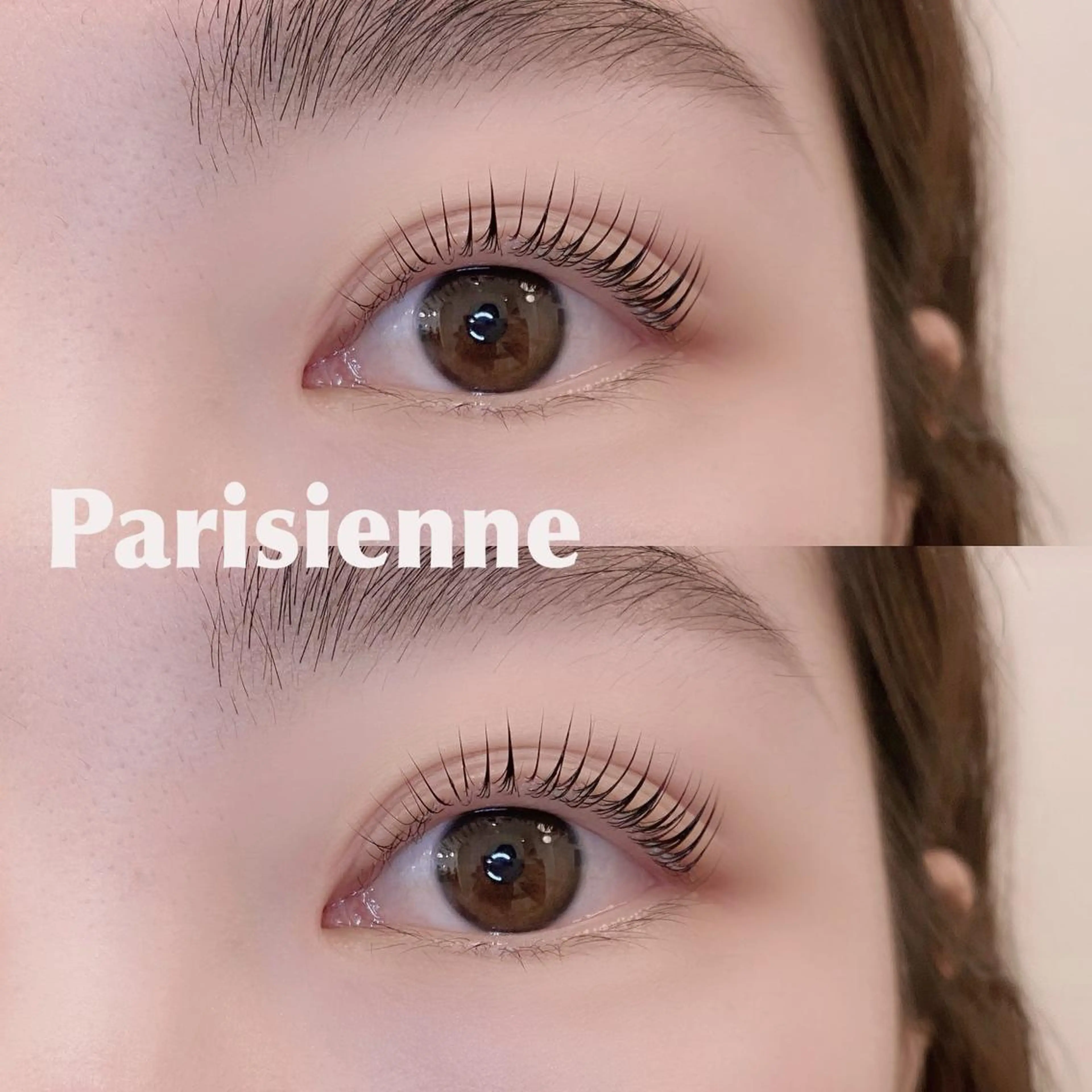 マツエク・マツパ パリジェンヌラッシュリフト miin所属・MIZUHO .のマツエク・マツパデザイン