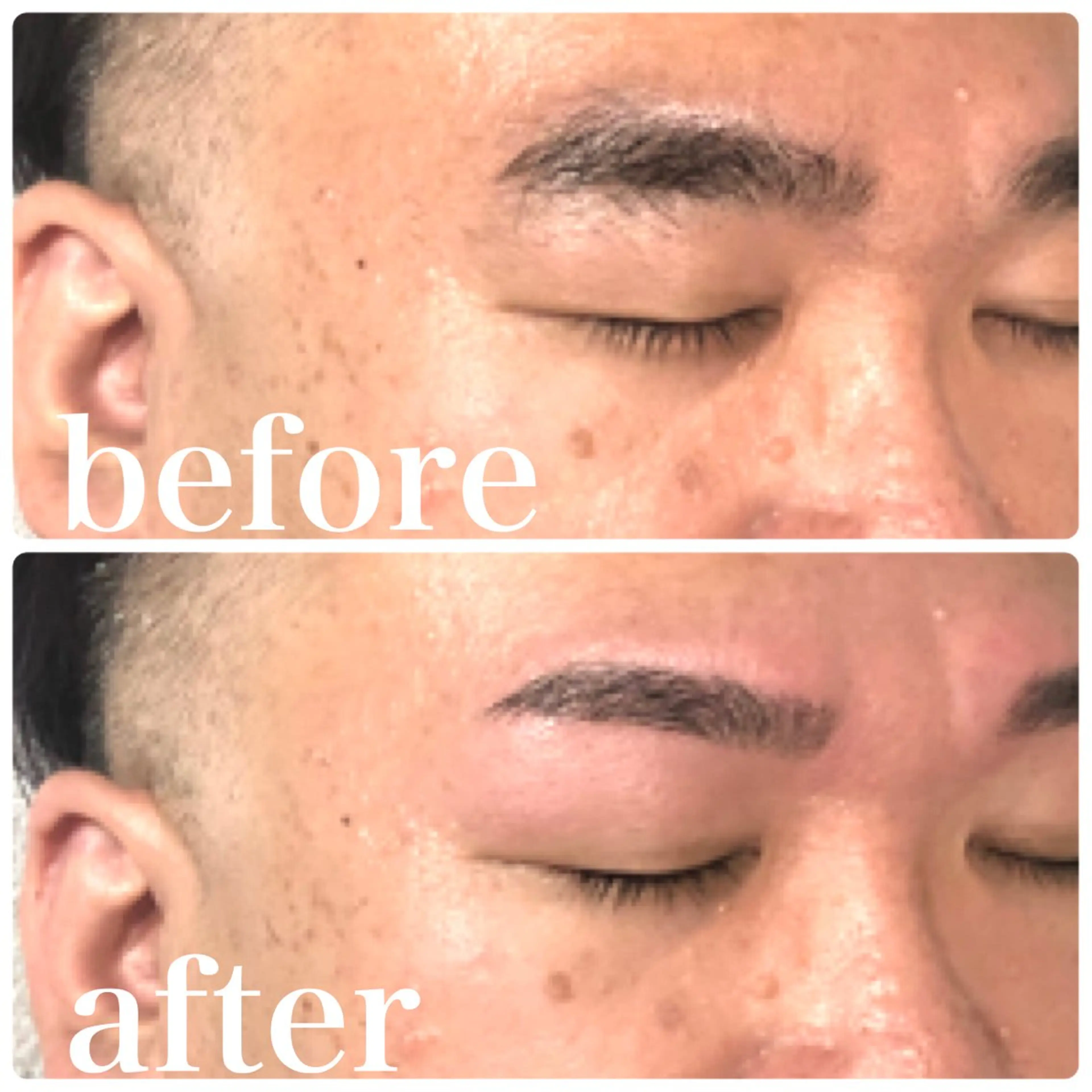 メンズ アイブロウ メンズパーマ 眉カット ハリウッドブロウリフト メンズアイブロウ 眉毛ワックス脱毛 ar+  hair salon所属・眉毛専門店✨ar+ 新宿 NARUMIの眉毛・アイブロウイメージ