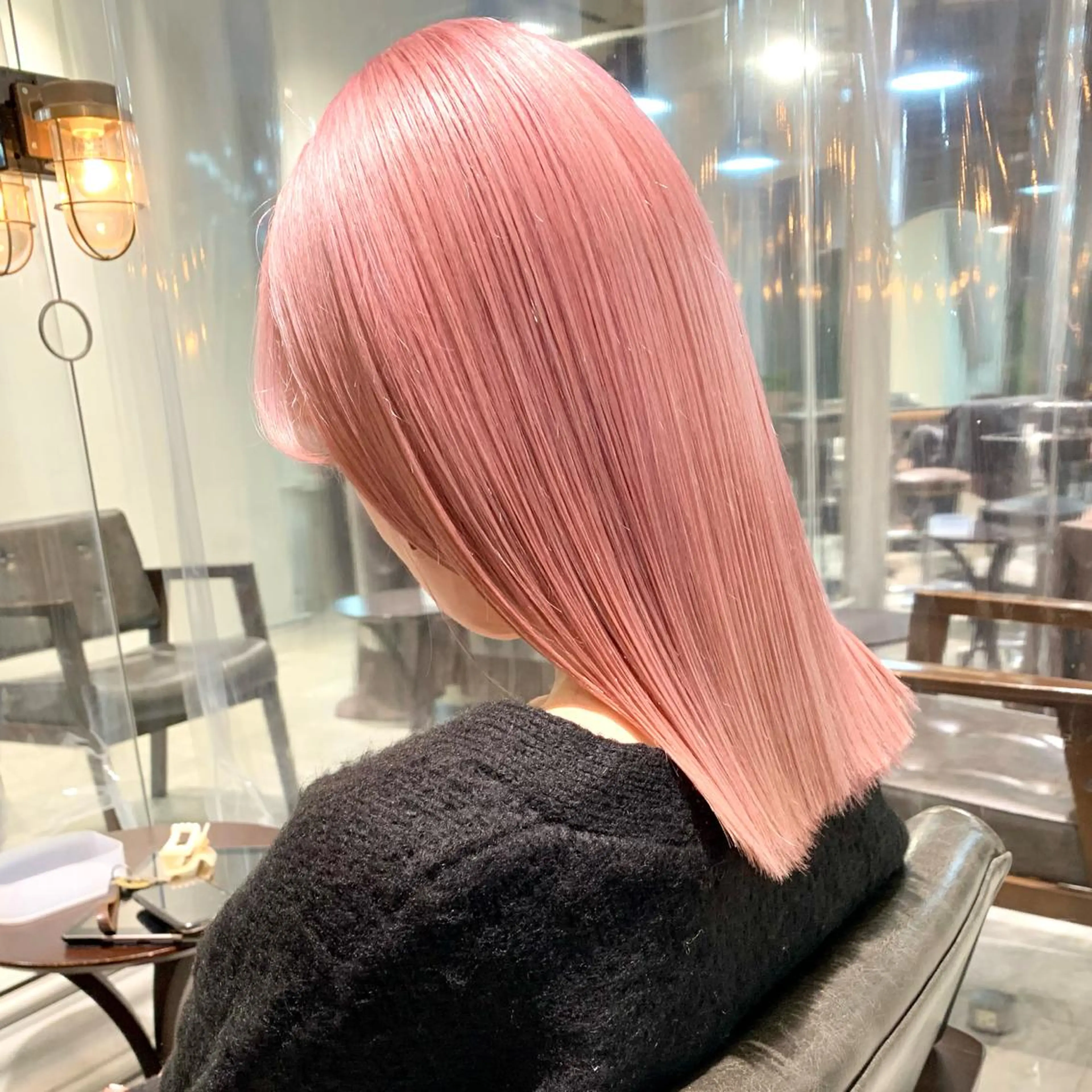 ミディアム カラー ヘアアレンジ ヘアカラー トリートメント ヘアセット ハイトーン/美髪矯正 🍃大江拓実のヘアスタイル