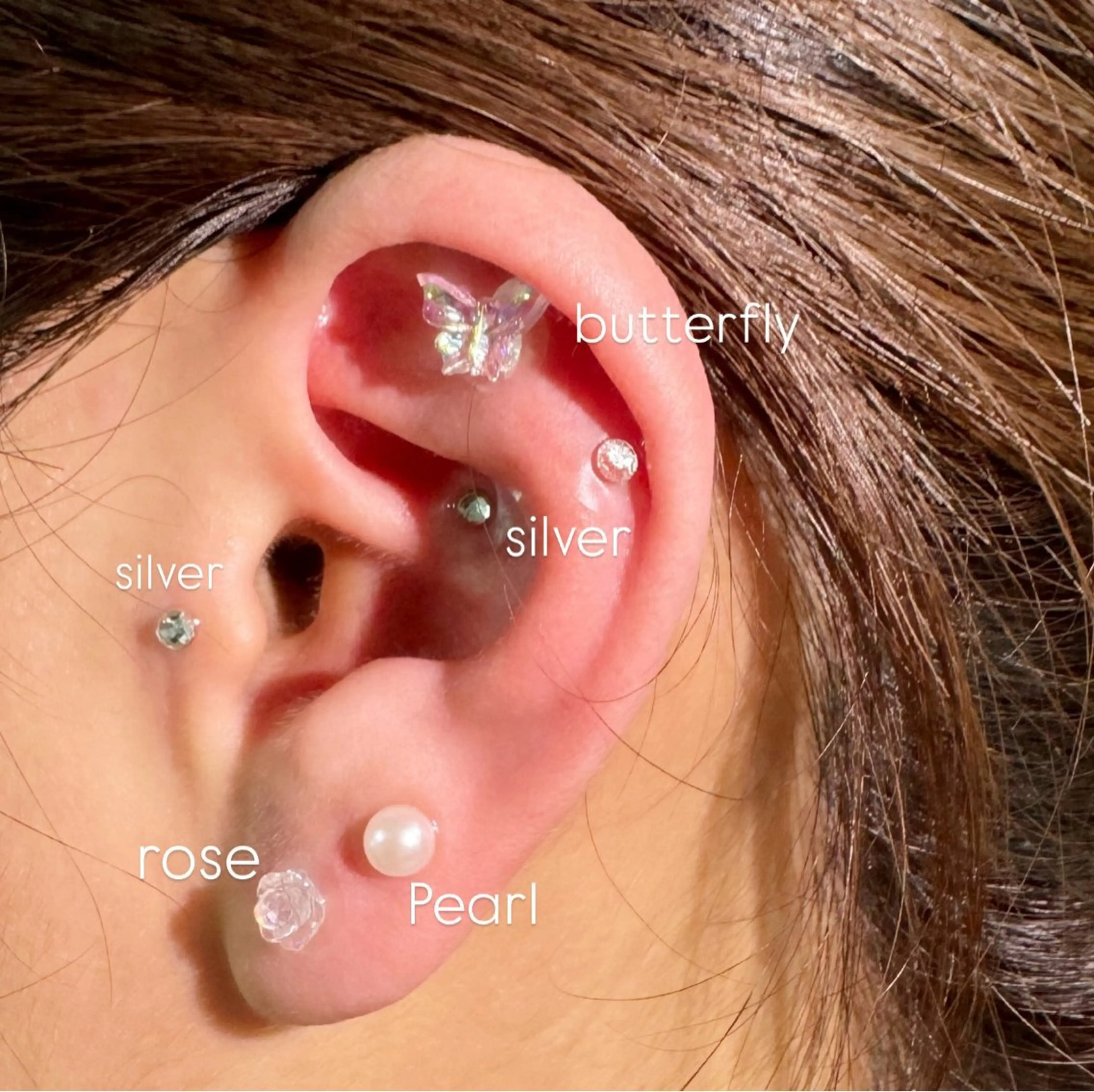 耳つぼジュエリーの写真