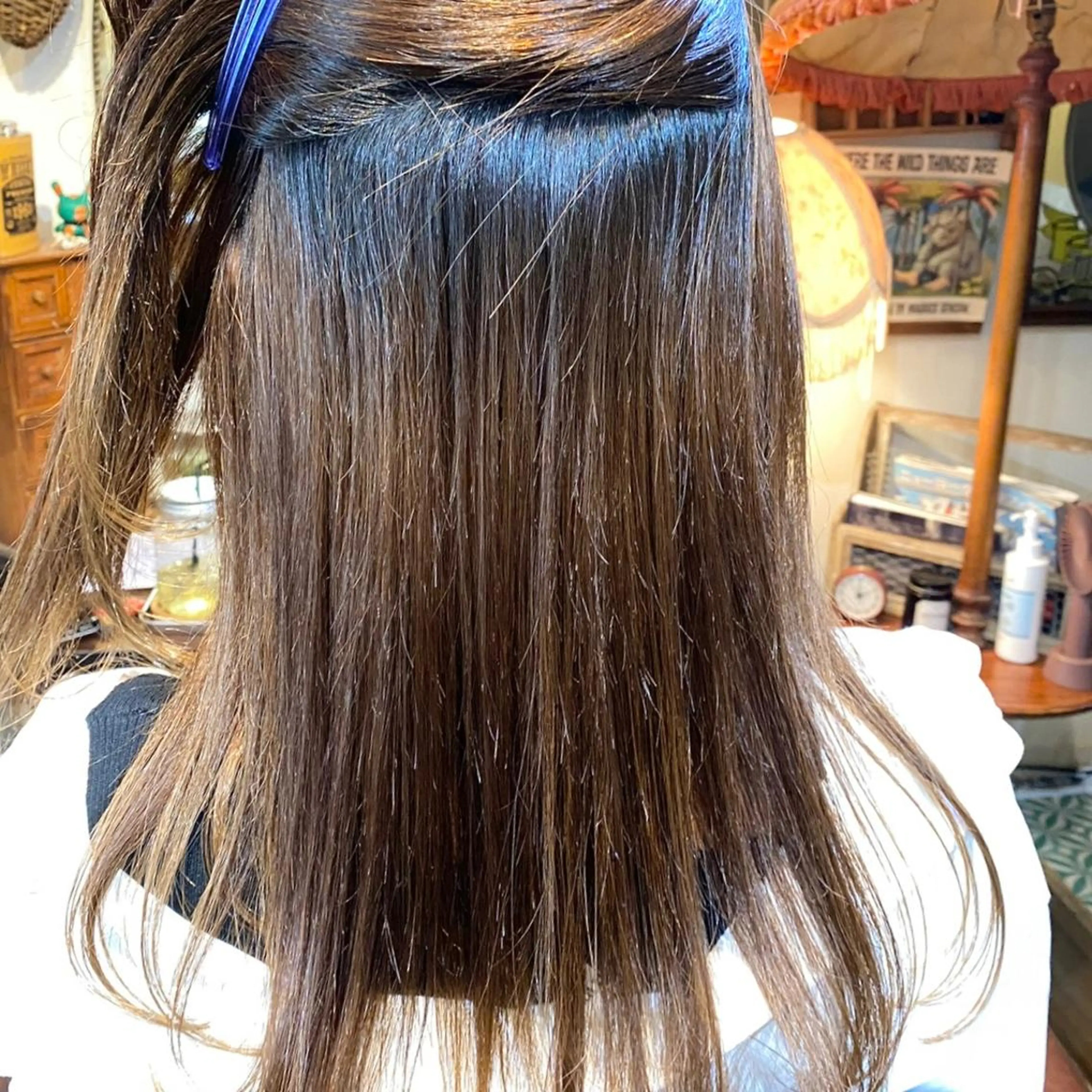 セミロング パーマ 縮毛矯正 トリートメント 縮毛矯正 ヘッドスパ BRITS 渡辺 菜々子のヘアスタイル