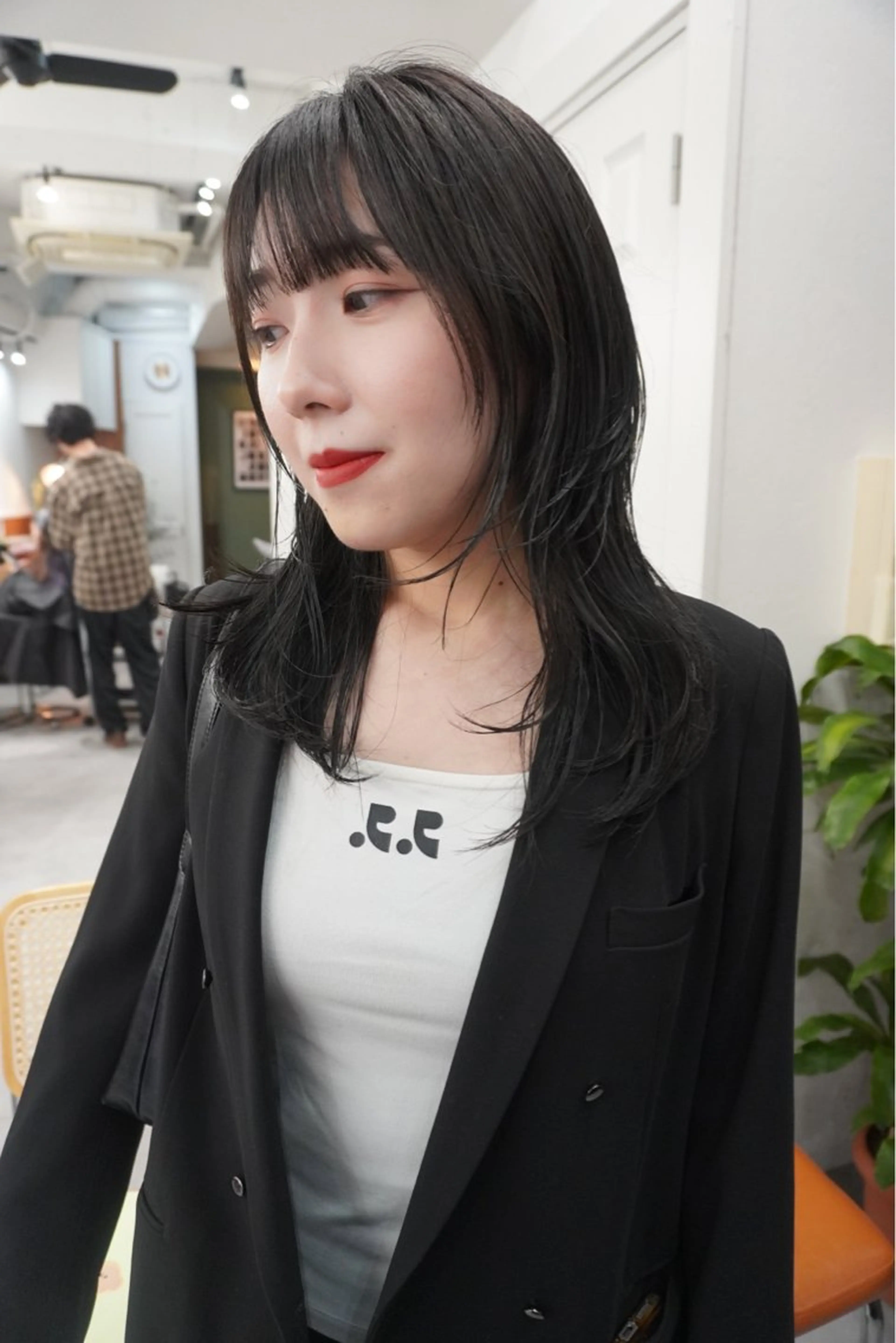 ミディアム カラー レイヤーカット レイヤー／似合わせ TAKUYAのヘアスタイル