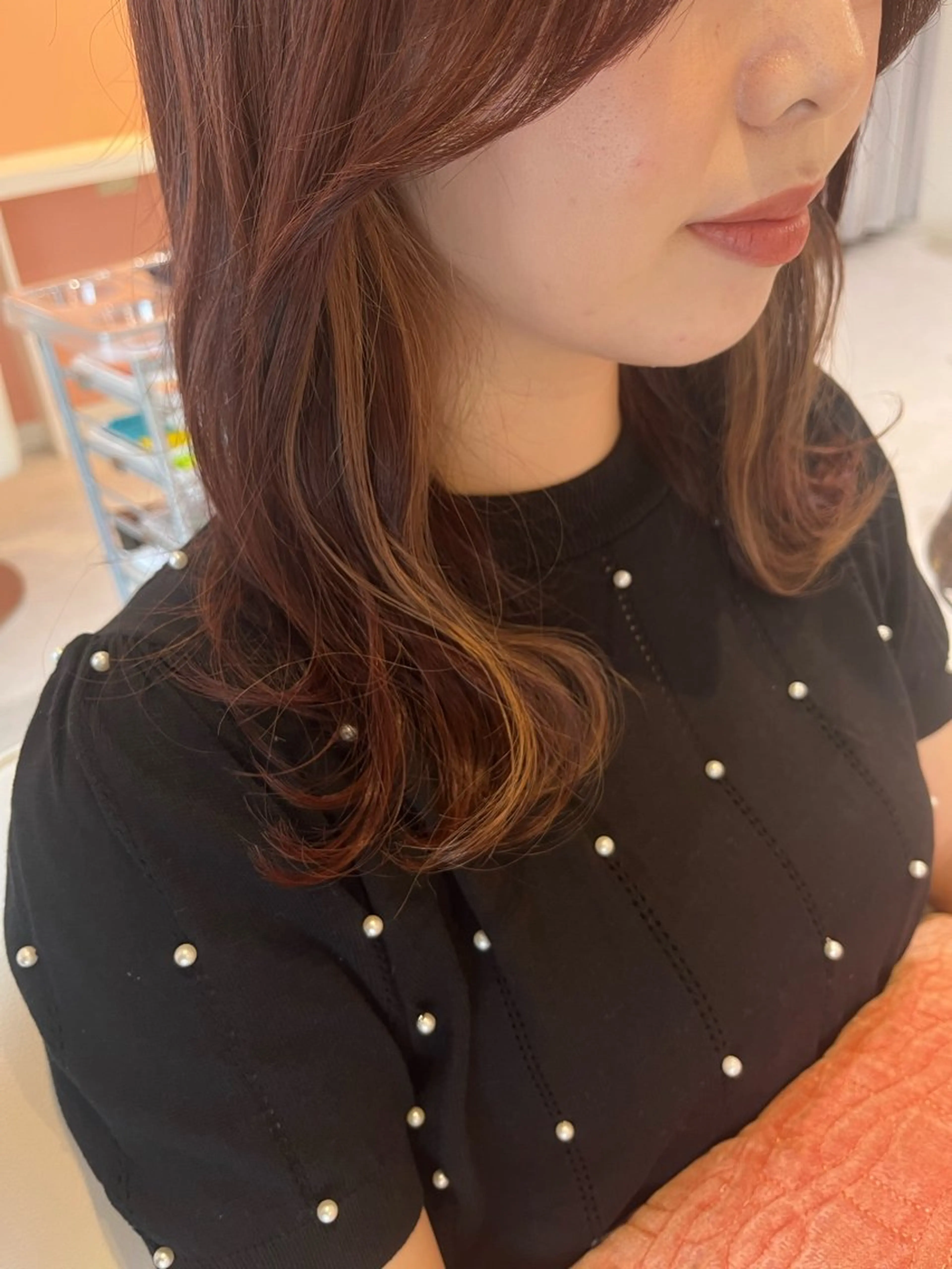 ミディアム 梛木 唯のヘアスタイル