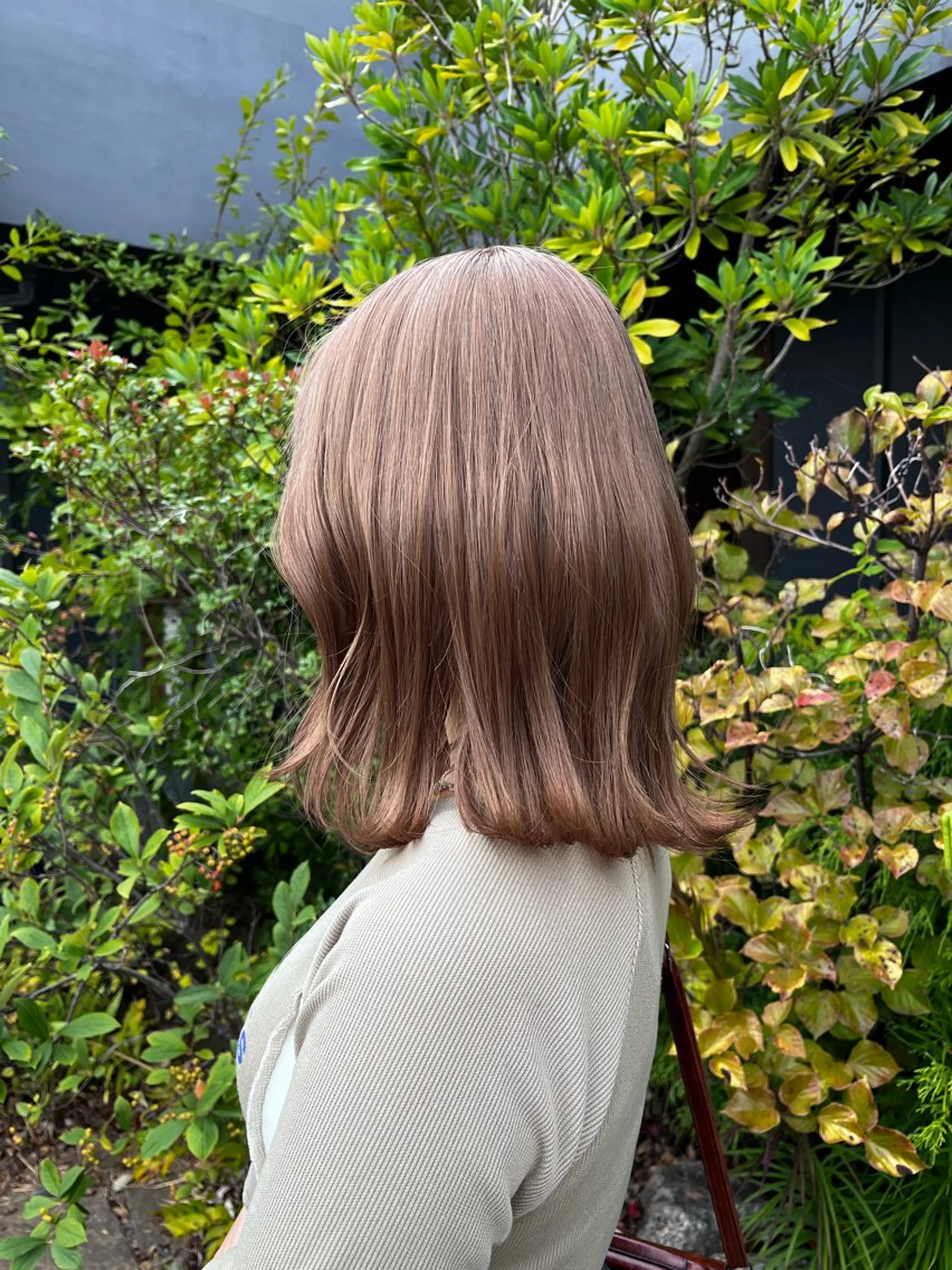 ミディアム ヘアカラー Lapis上地所属・ふじわらはゆ/髪質改 善/透明感カラーのヘアスタイル