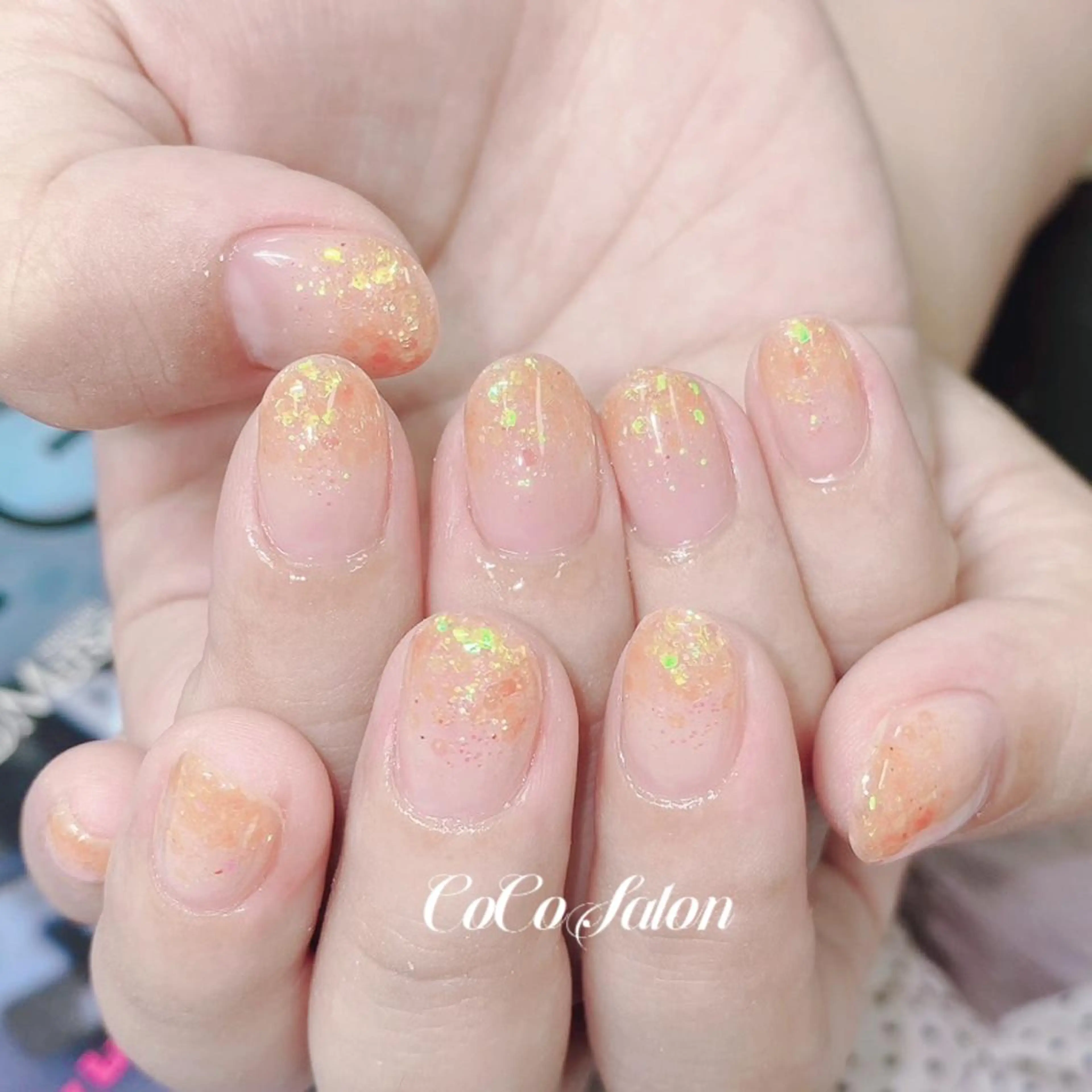 ネイル 入学式 長さ出し ジェルネイル グラデーション 卒業式 CoCoSalon ネイル/まつ毛予約のネイルデザイン