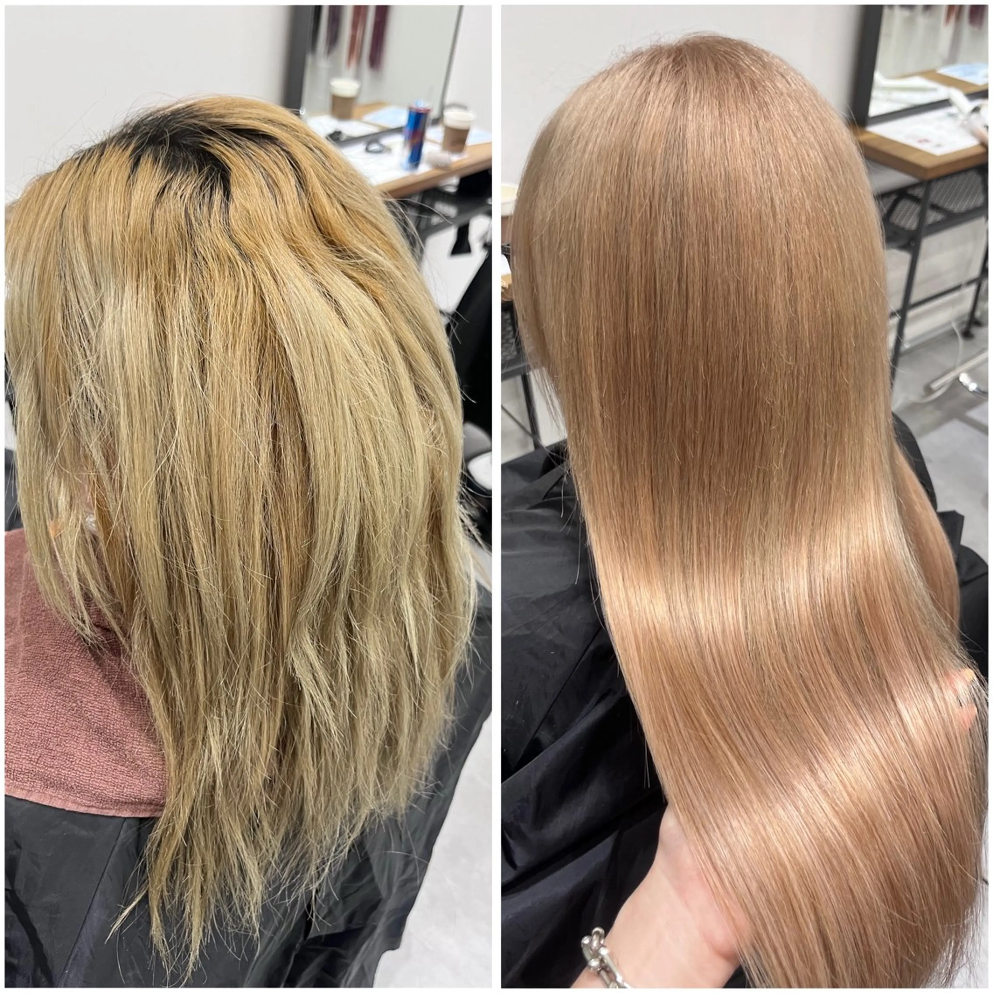 ロング カラー ベージュカラー ミルクティーベージュ ヘアカラー トリートメント エクステ MAKO ❤️‍🔥NEXTのヘアスタイル