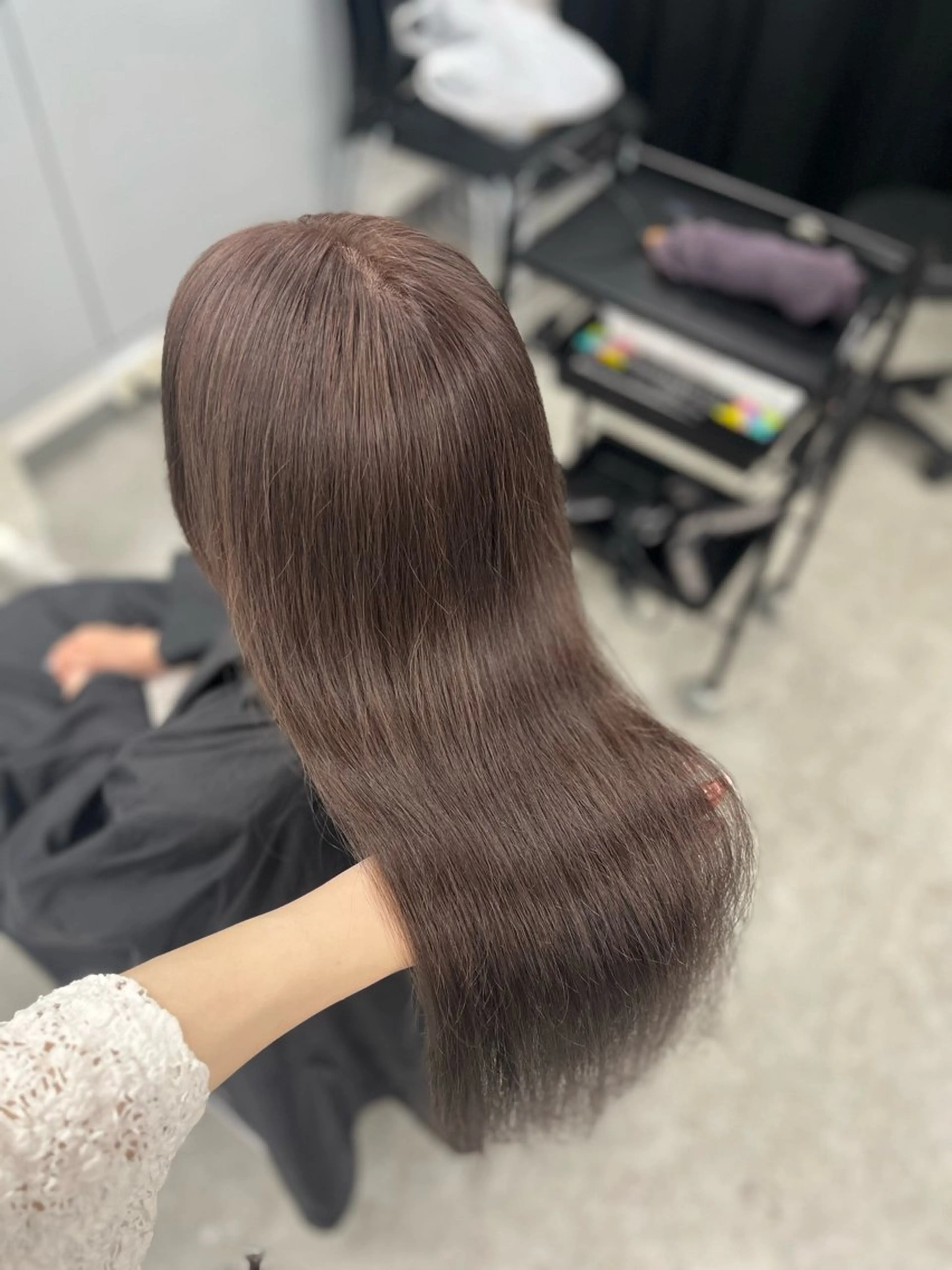 カラー ベージュ・ラベンダー カラー🎀りりのヘアスタイル