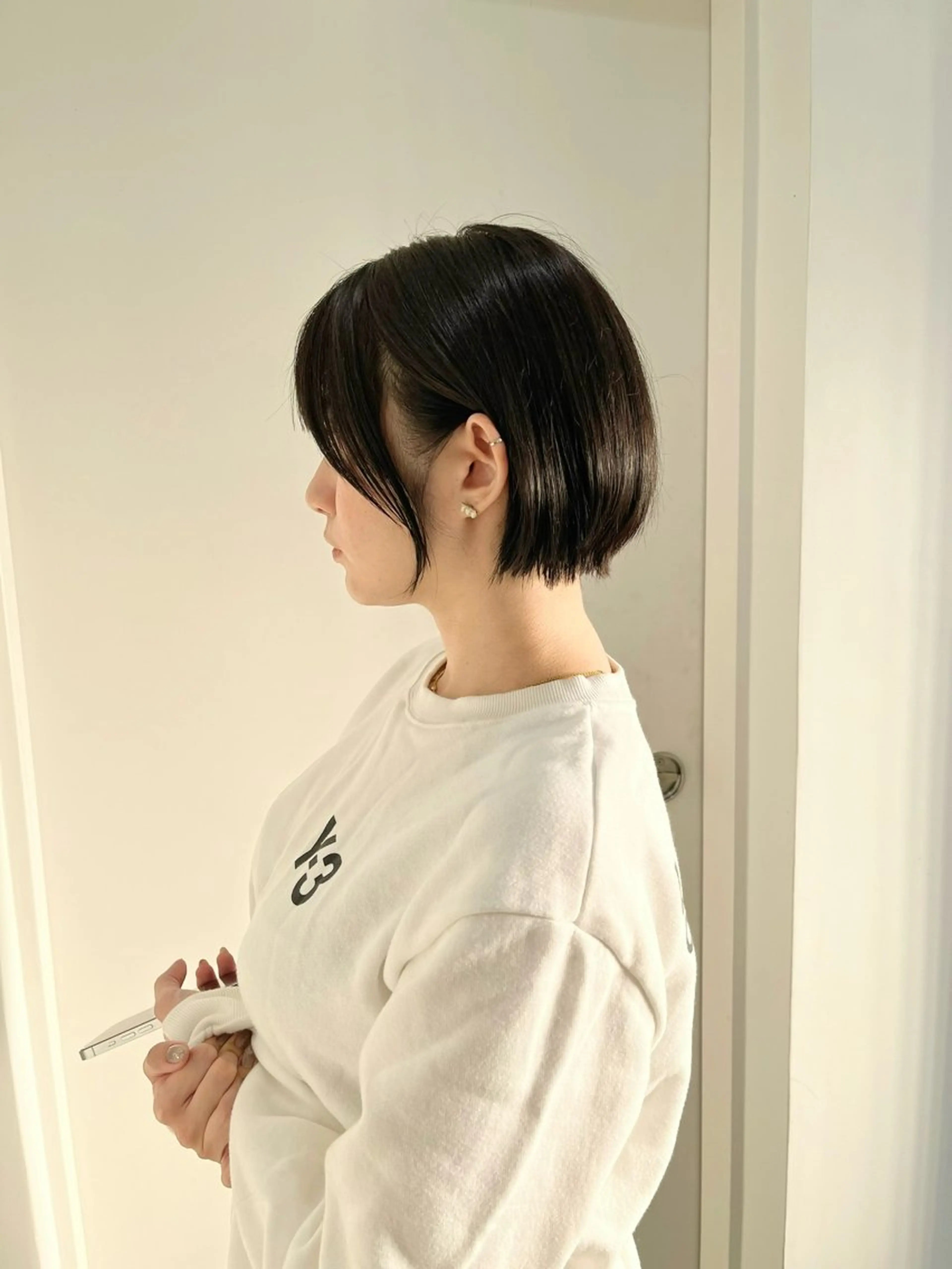 ショート 縮毛矯正/ハイトーン /パーマ/前原汐🎐のヘアスタイル