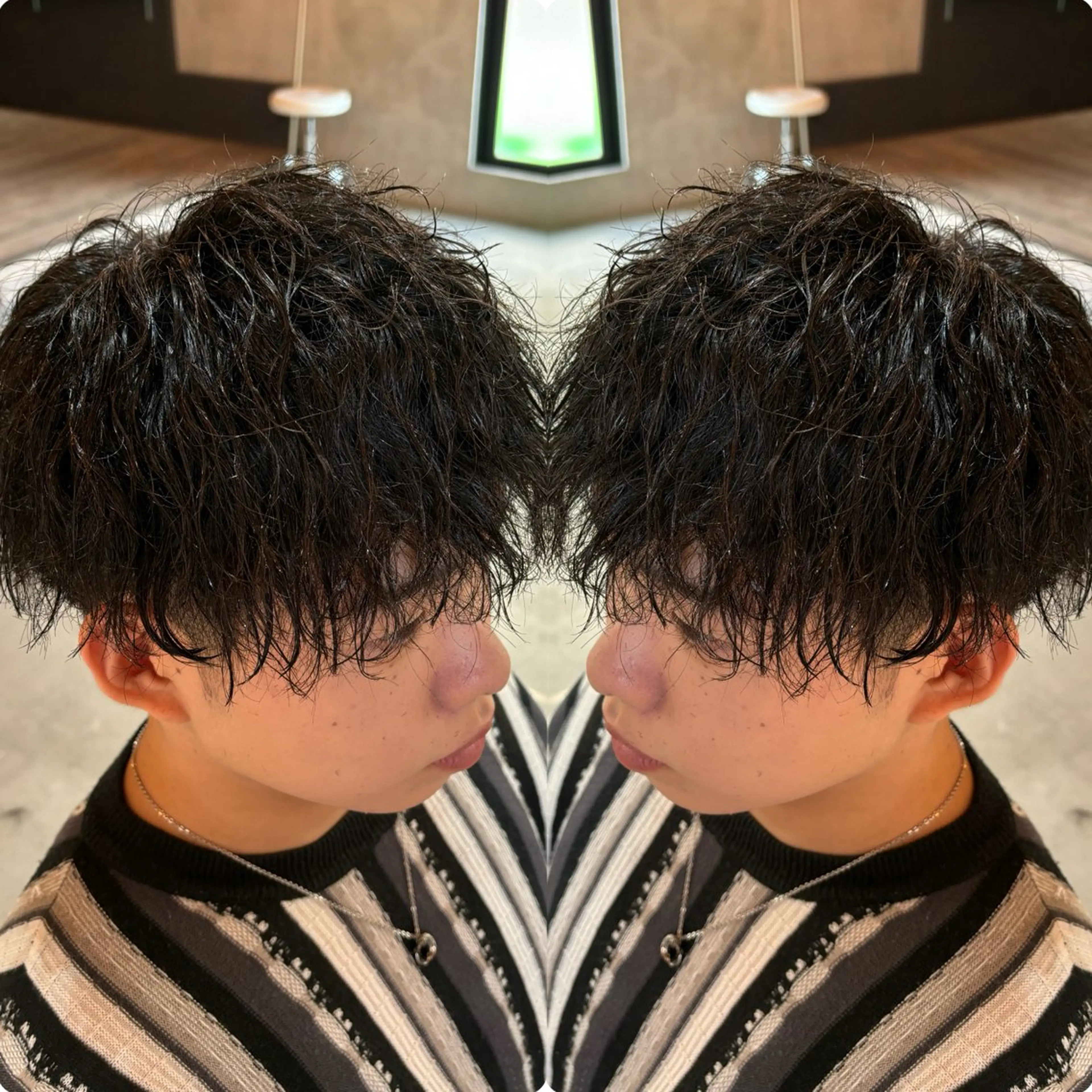 ミディアム 👑曲がる縮毛矯正 /パーマ👑ショウのヘアスタイル