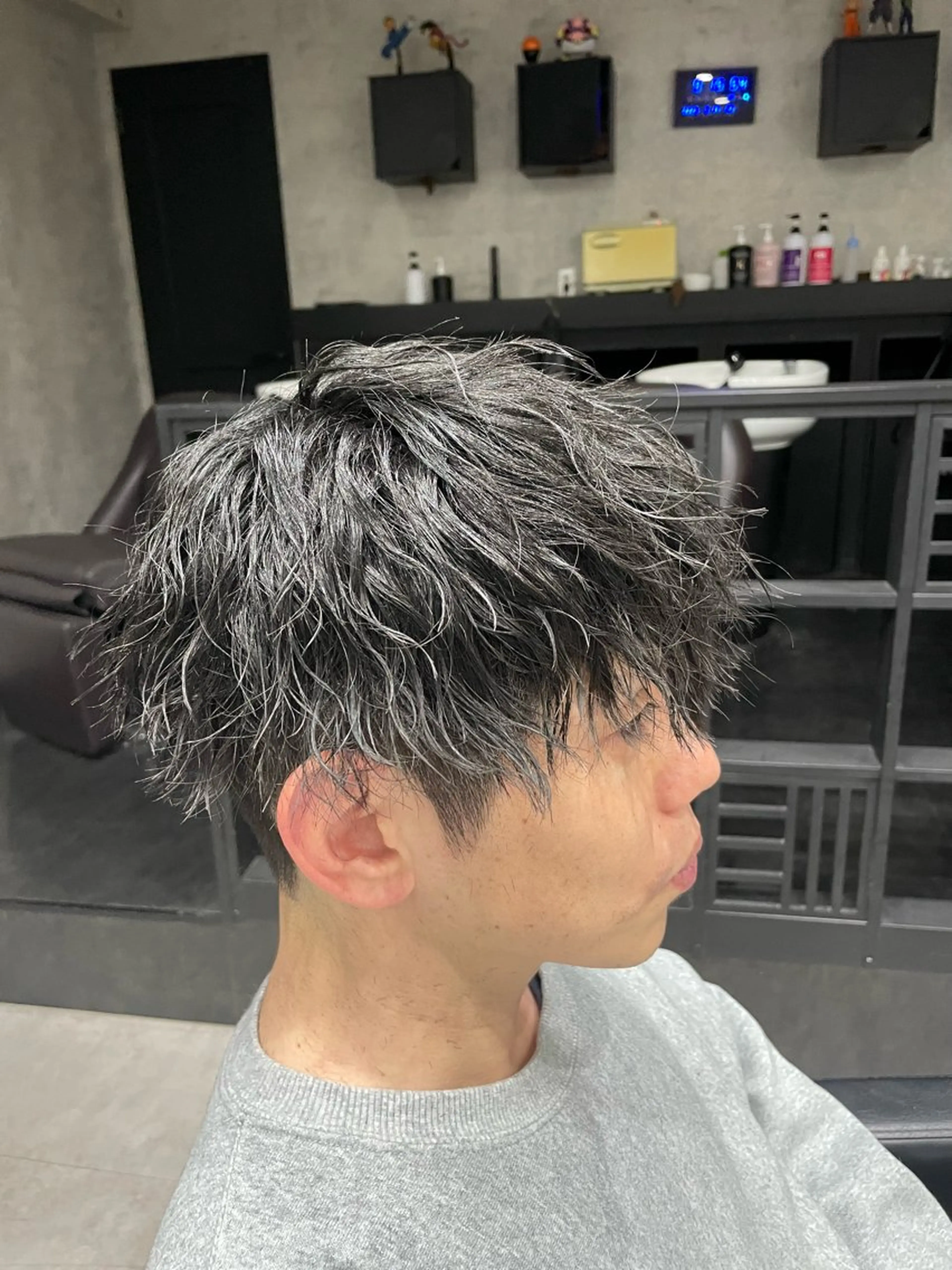 ショート パーマ メンズ マッシュ メンズパーマ ツイストスパイラルパーマ 刈り上げ スパイラルパーマ メンズパーマ特化💈 髙木颯太💈のヘアスタイル